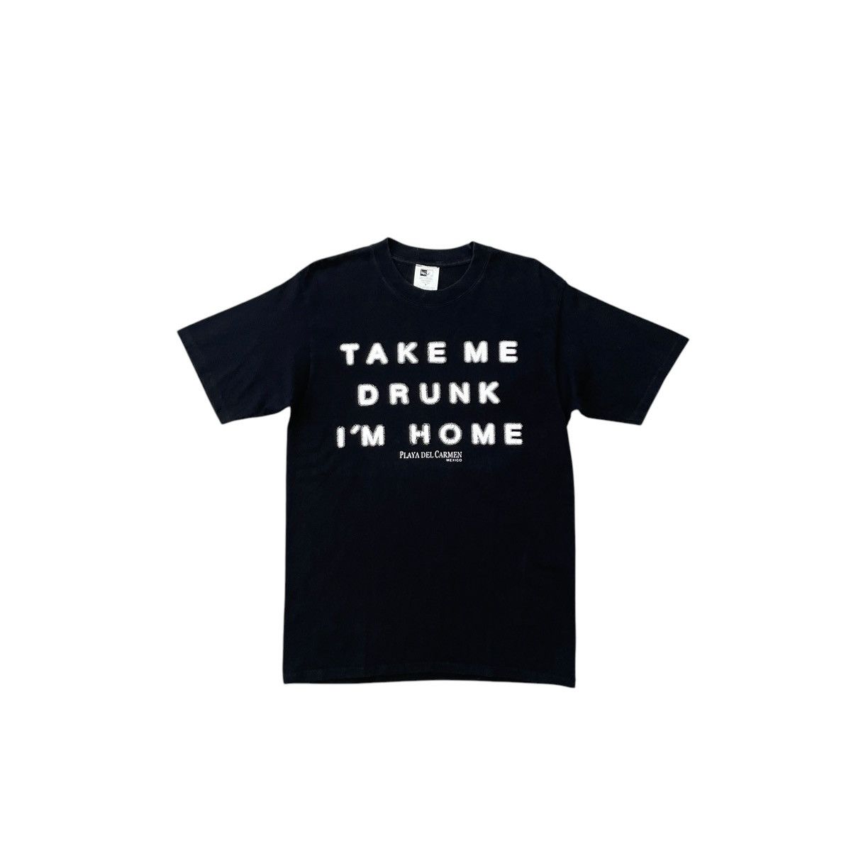Vintage Vintage Take Me Drunk I'm Home T-Shirt Size S Size US S / EU 44-46 / 1 - 1 Thumbnail