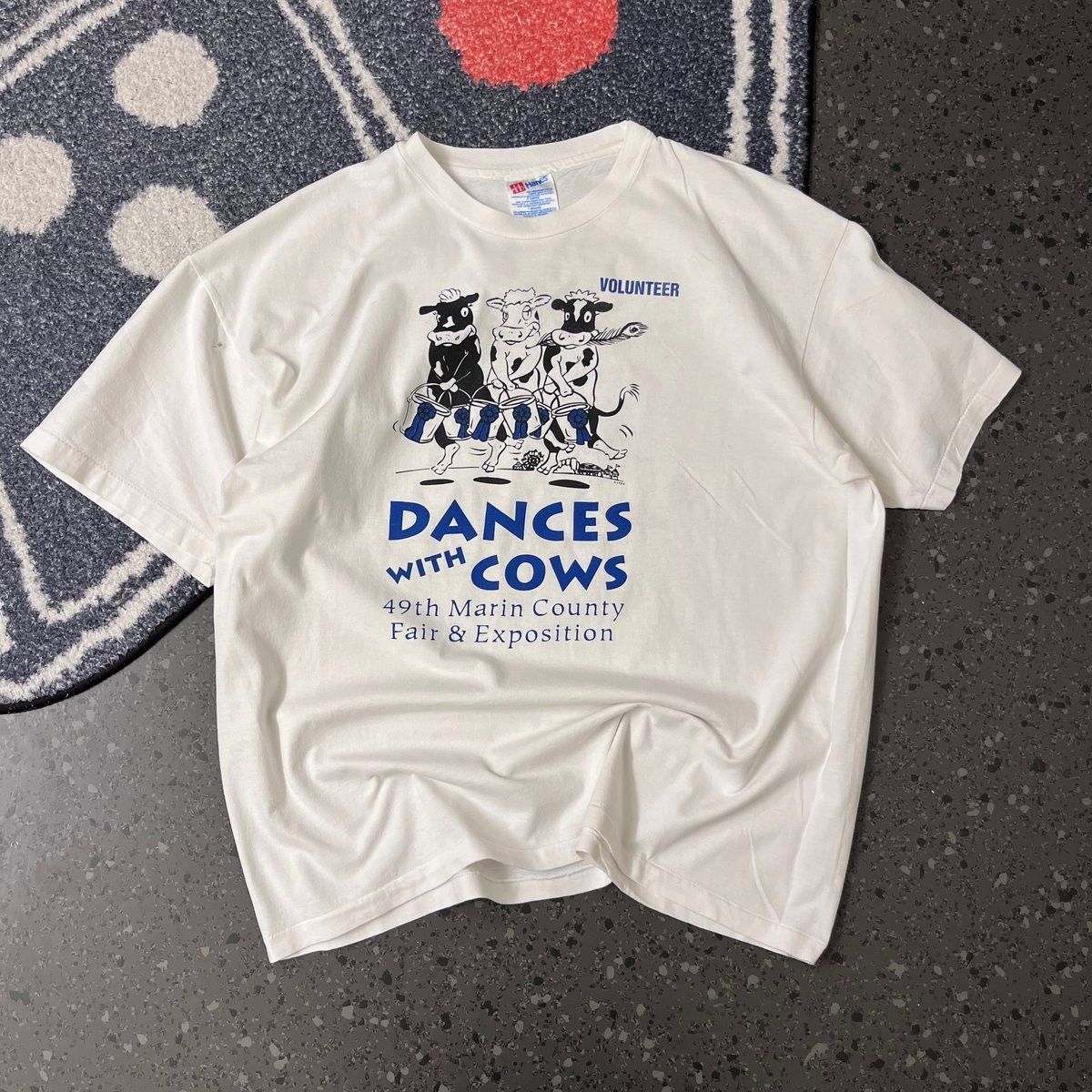 Hanes Vintage single stitch Hanes 'Dances with Cows' Graphic Size US L / EU 52-54 / 3 - 2 Thumbnail