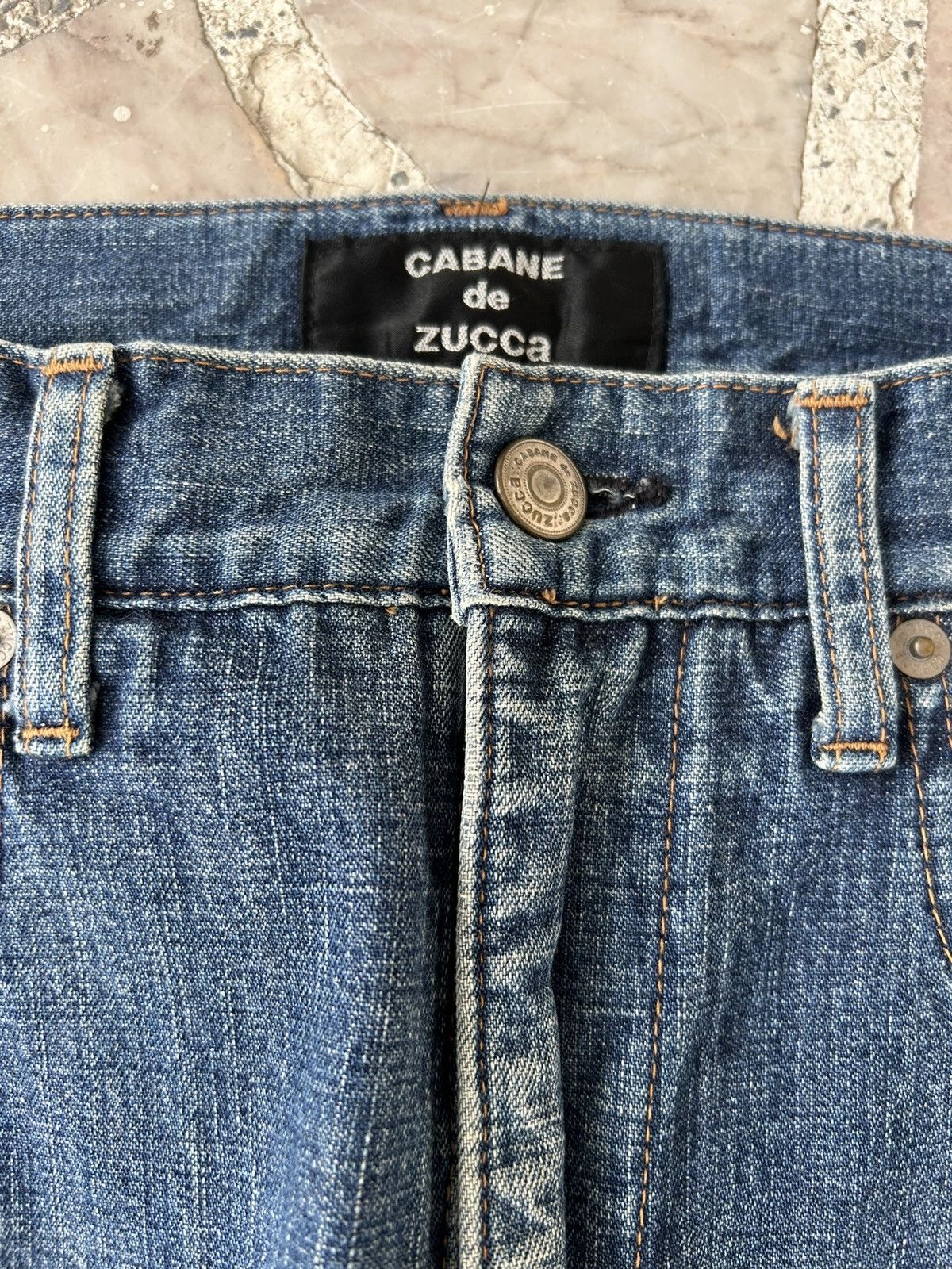 CABANE de ZUCCa Zucca Issey Miyake Japan Vintage Ripped Jeans Size US 32 / EU 48 - 6 Thumbnail