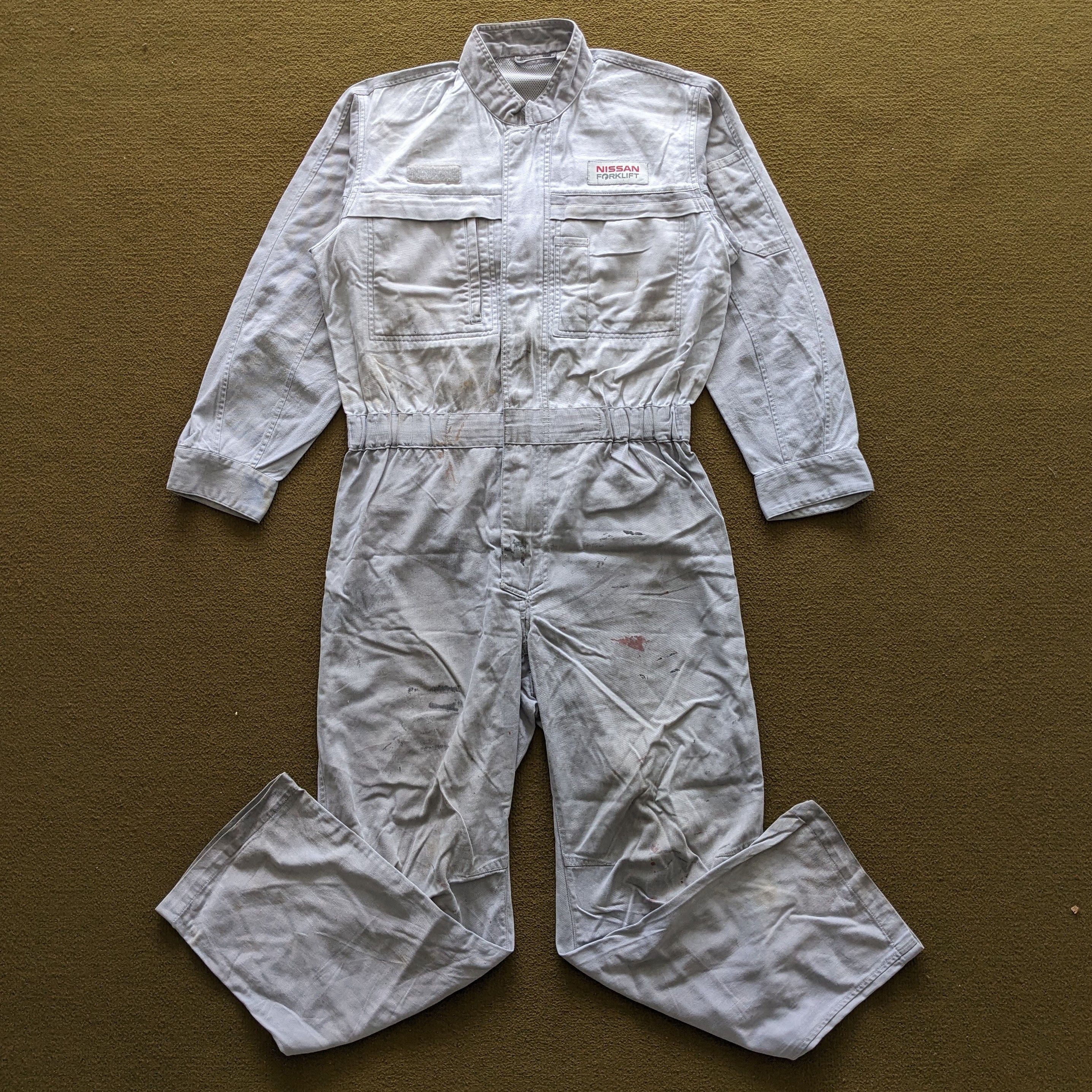 Vintage Vintage NISSAN FORKLIFT Racing Team Coverall Workwear Jacket Size US M / EU 48-50 / 2 - 3 Thumbnail