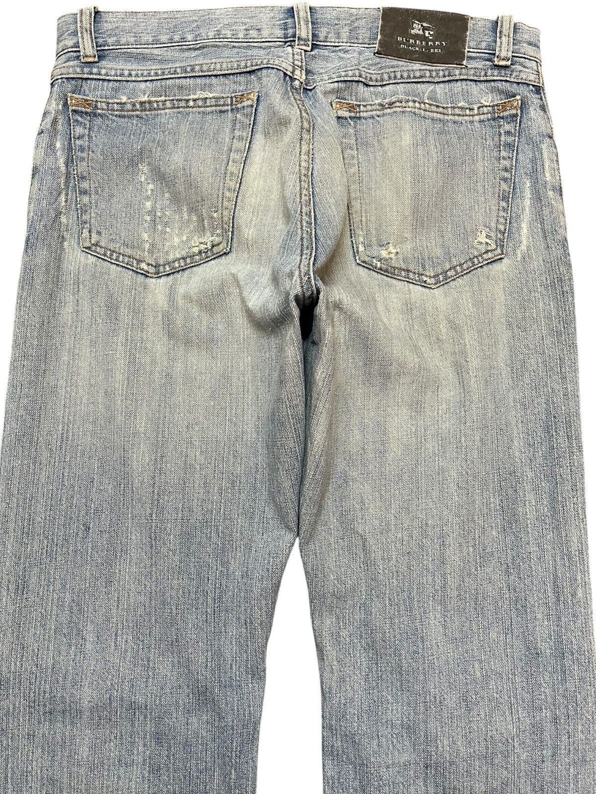 Burberry Vintage Burberry Black Label Faded Distressed Denim Size US 31 - 7 Thumbnail