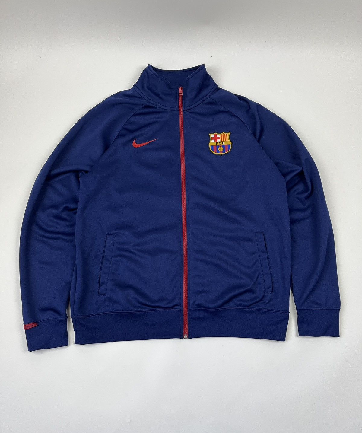 Nike Vintage Nike FC Barcelona Core Training Jacket Size US XL / EU 56 / 4 - 1 Thumbnail