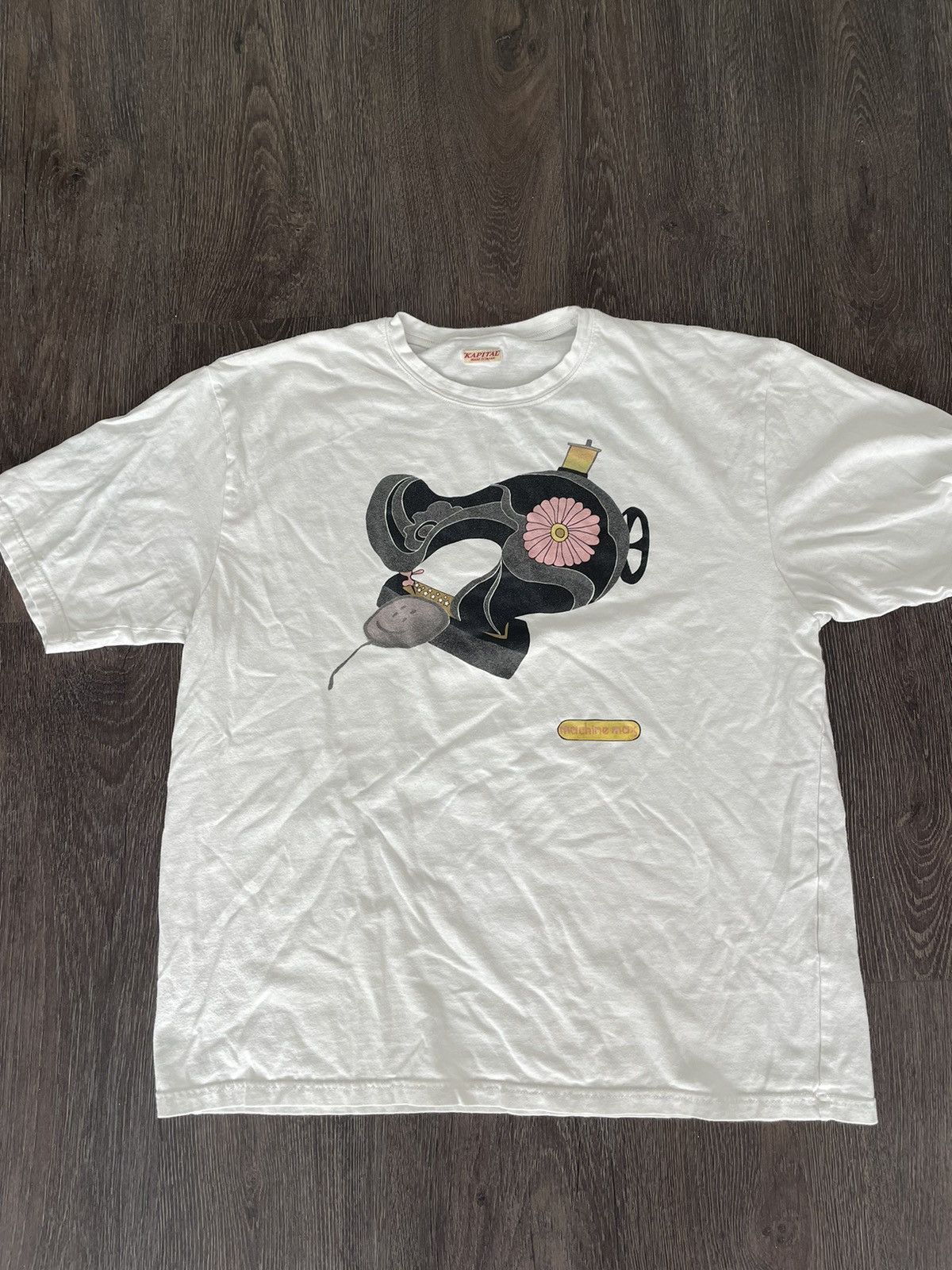Japanese Brand KAPITAL Machine Max Sewing Jersey Tee Size US L / EU 52-54 / 3 - 1 Thumbnail