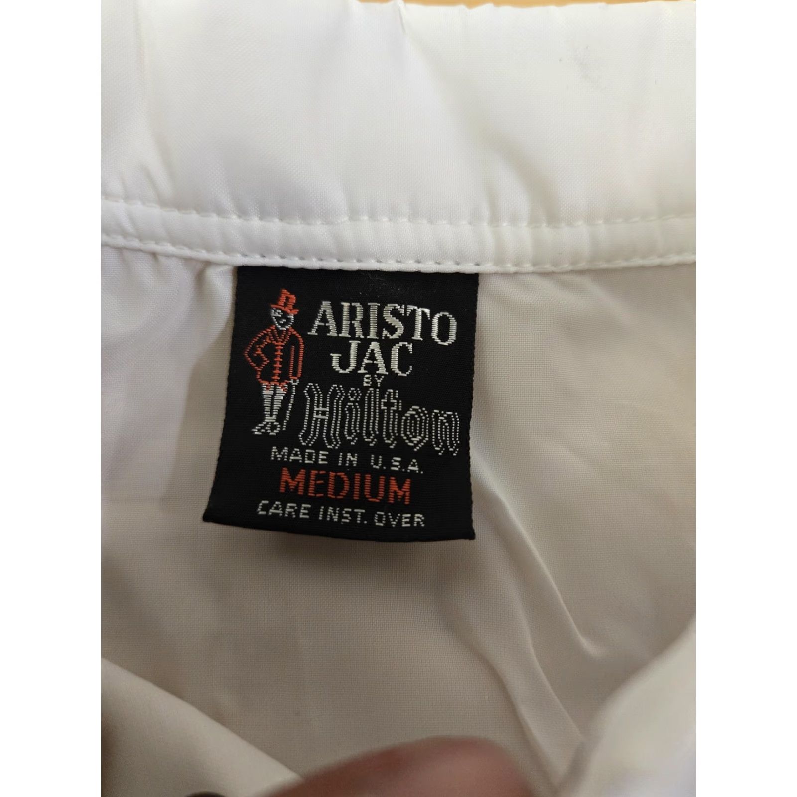 Vintage VINTAGE Aristo Jac Hilton Jacket Mens M White Sierra Sid's Poker Room 80s USA Windbreaker Casual Travel Size US M / EU 48-50 / 2 - 4 Thumbnail