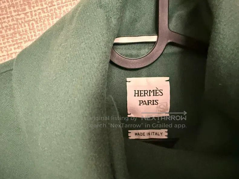 Hermes Hermes Green 100% Cashmere Coat Size XS / US 0-2 / IT 36-38 - 2 Thumbnail