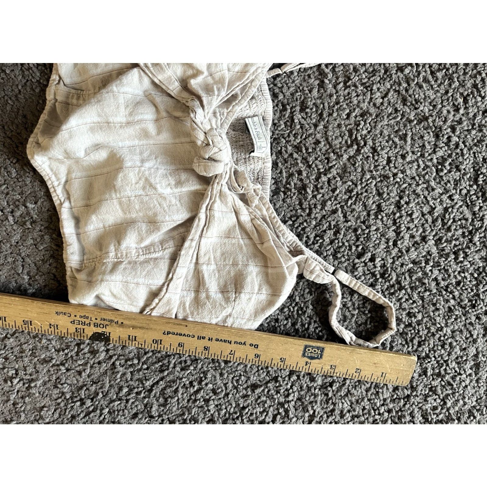 Abercrombie & Fitch Abercrombie & Fitch Women's Linen-Blend Notch-Neck Set Top Large Beige Size L / US 10 / IT 46 - 5 Thumbnail