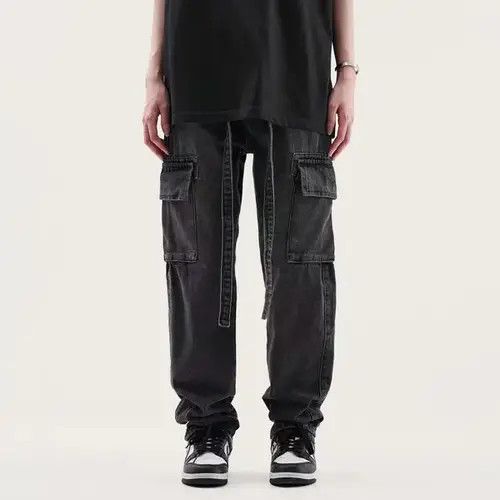 Japanese Brand Vintage multi-pocket cargo jeans Size US 32 / EU 48 - 3 Thumbnail