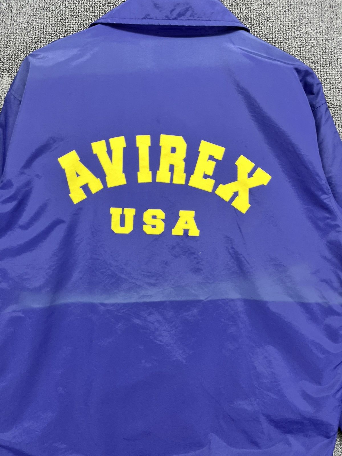 Avirex Vintage Avirex Spell Out Trashed Button Up Jacket Size US M / EU 48-50 / 2 - 5 Thumbnail