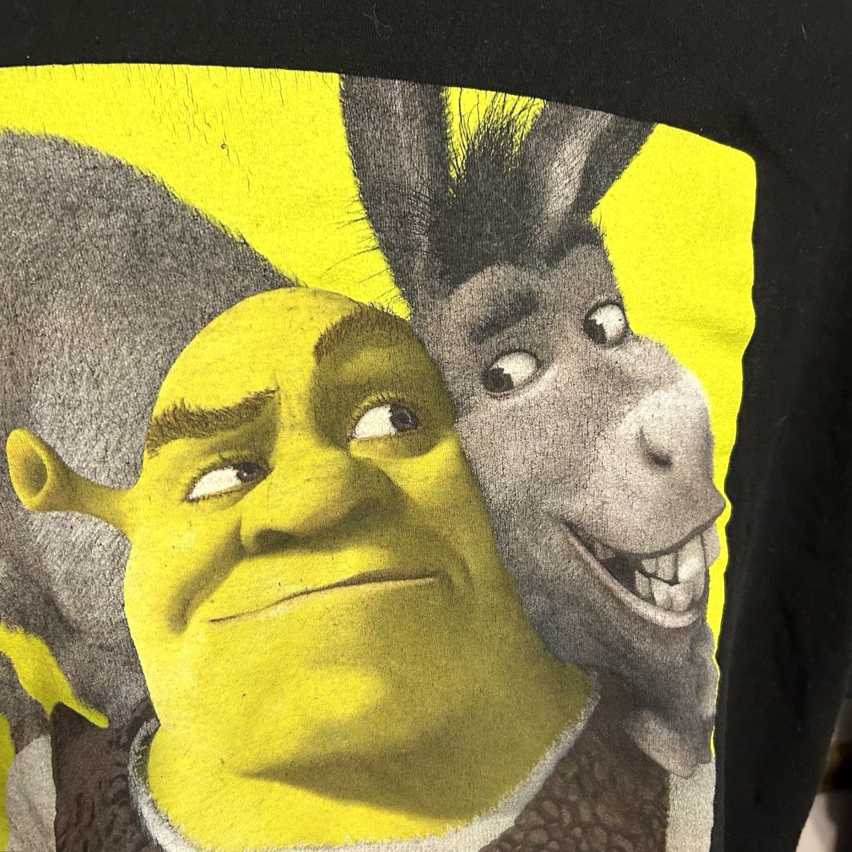Vintage Shrek Dream Works Shirt Men 2XL Black Short Sleeve Crew Neck Front Graphic 2023 Size US XXL / EU 58 / 5 - 6 Thumbnail