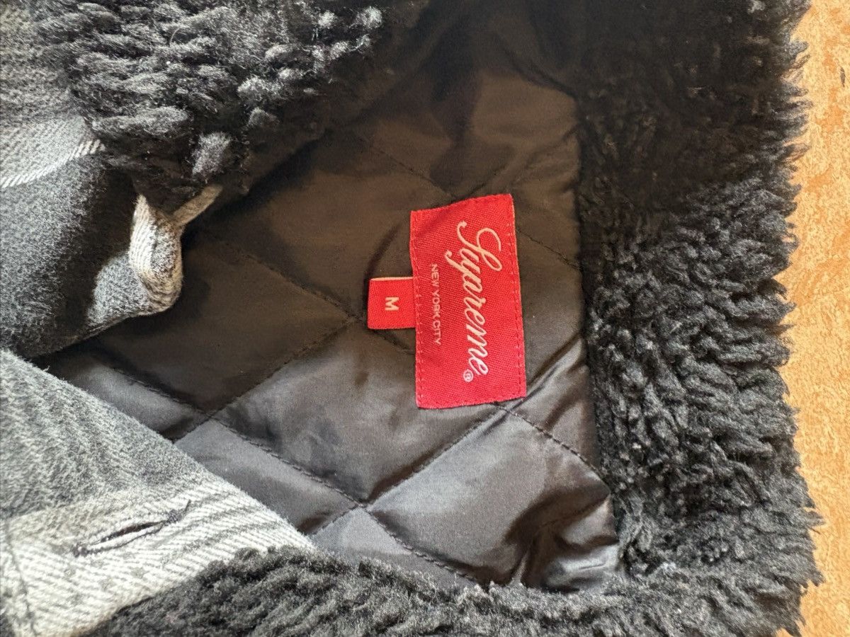 Supreme Supreme Faux Fur Collar Flannel Shirt Size US M / EU 48-50 / 2 - 3 Thumbnail