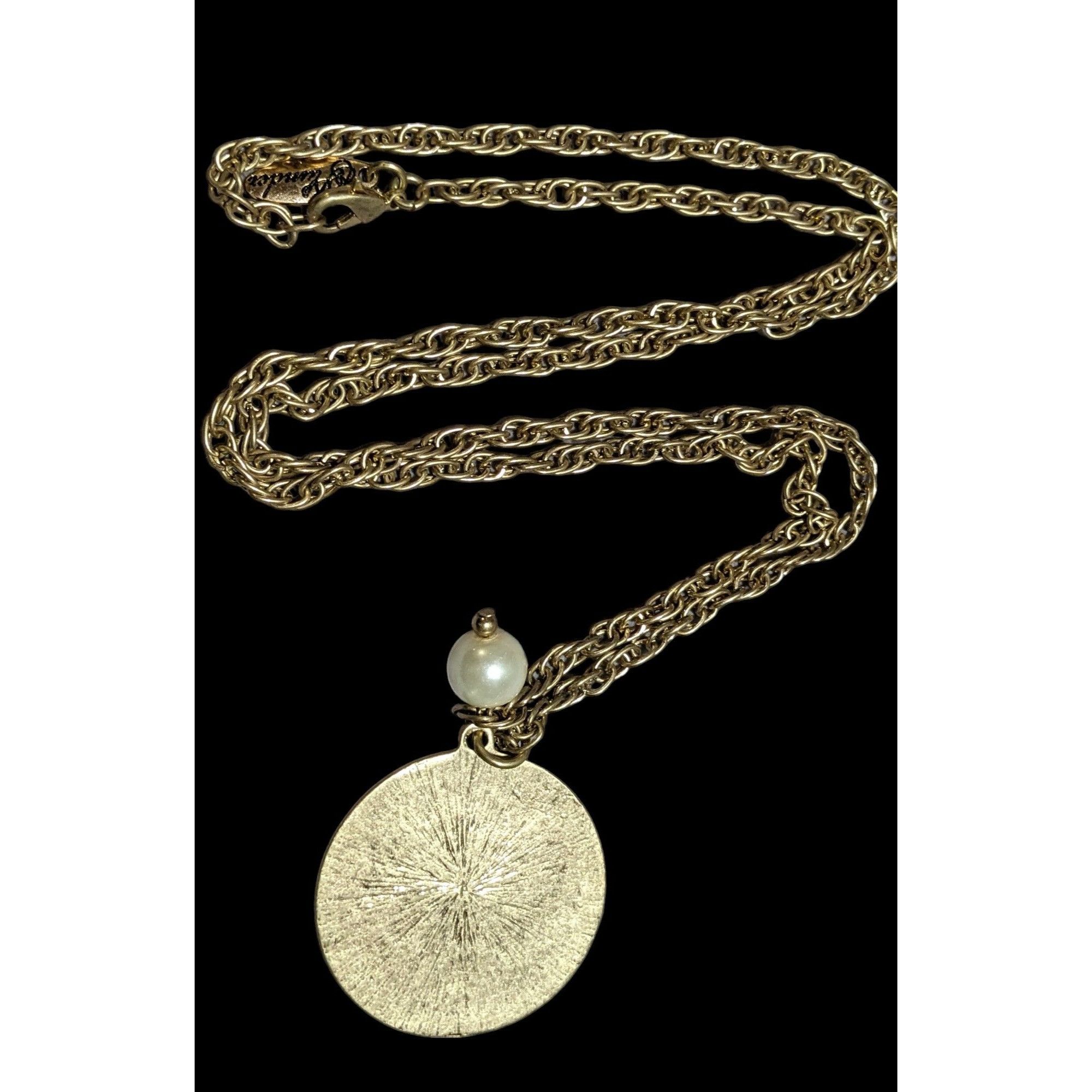 Other Plunder Jewelry Monogram "K" Medallion Necklace Size ONE SIZE - 2 Thumbnail