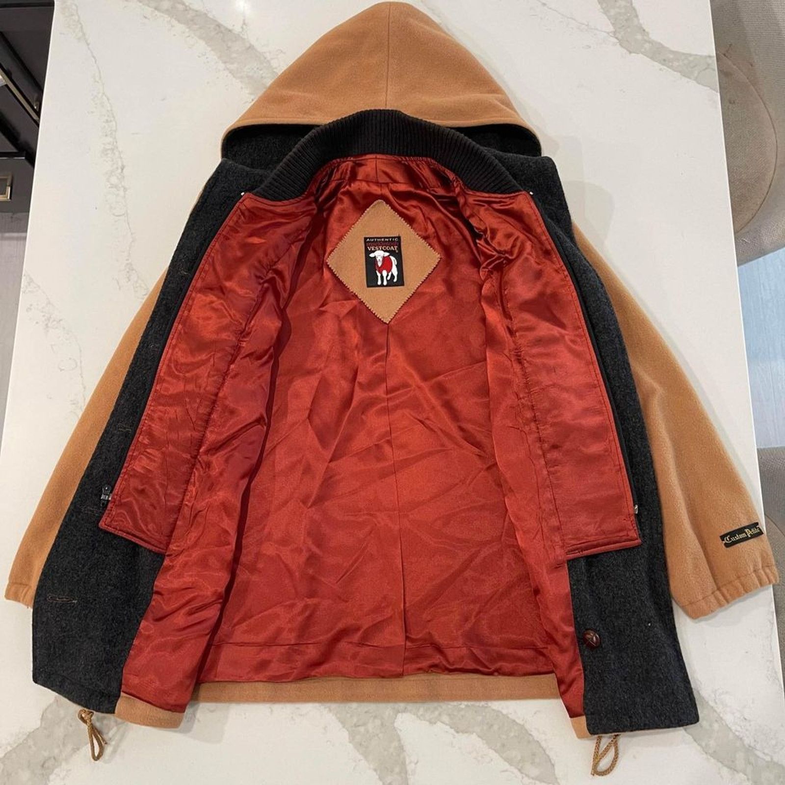 Mackintosh Vintage Authentic Mackintosh Vestcoat Wool Tan Womens 8P Size M / US 6-8 / IT 42-44 - 6 Thumbnail