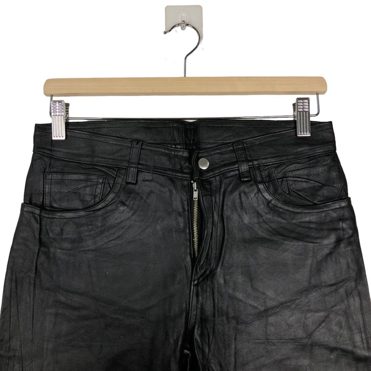 Genuine Leather 🔥Rare Genuine Leather Work Pants Union Made by Method Japan Size US 29 - 3 Thumbnail