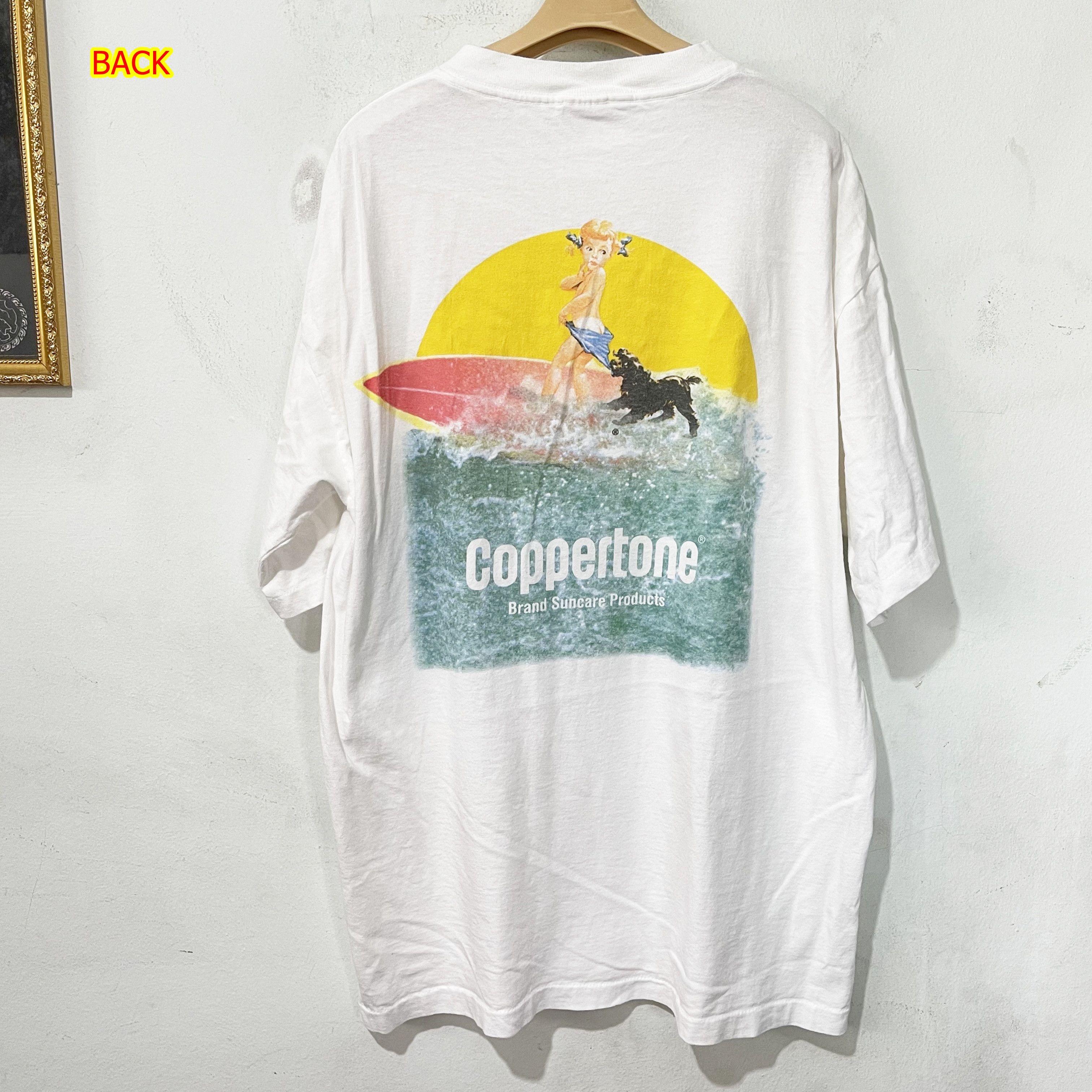 Vintage Vintage 90s Coppertone Surf T-Shirt Size US XL / EU 56 / 4 - 1 Thumbnail