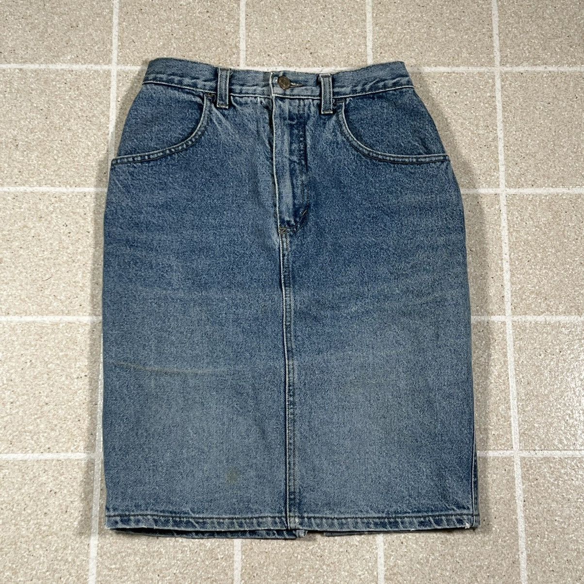 Sisley Vintage Women’s Sisley Denim Pencil Skirt Y2K Jorts Size 22" - 1 Thumbnail