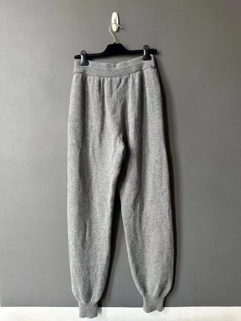 Celine Celine Drawstring Cashmere Sweatpants in Gray Size US 27 - 2 Thumbnail