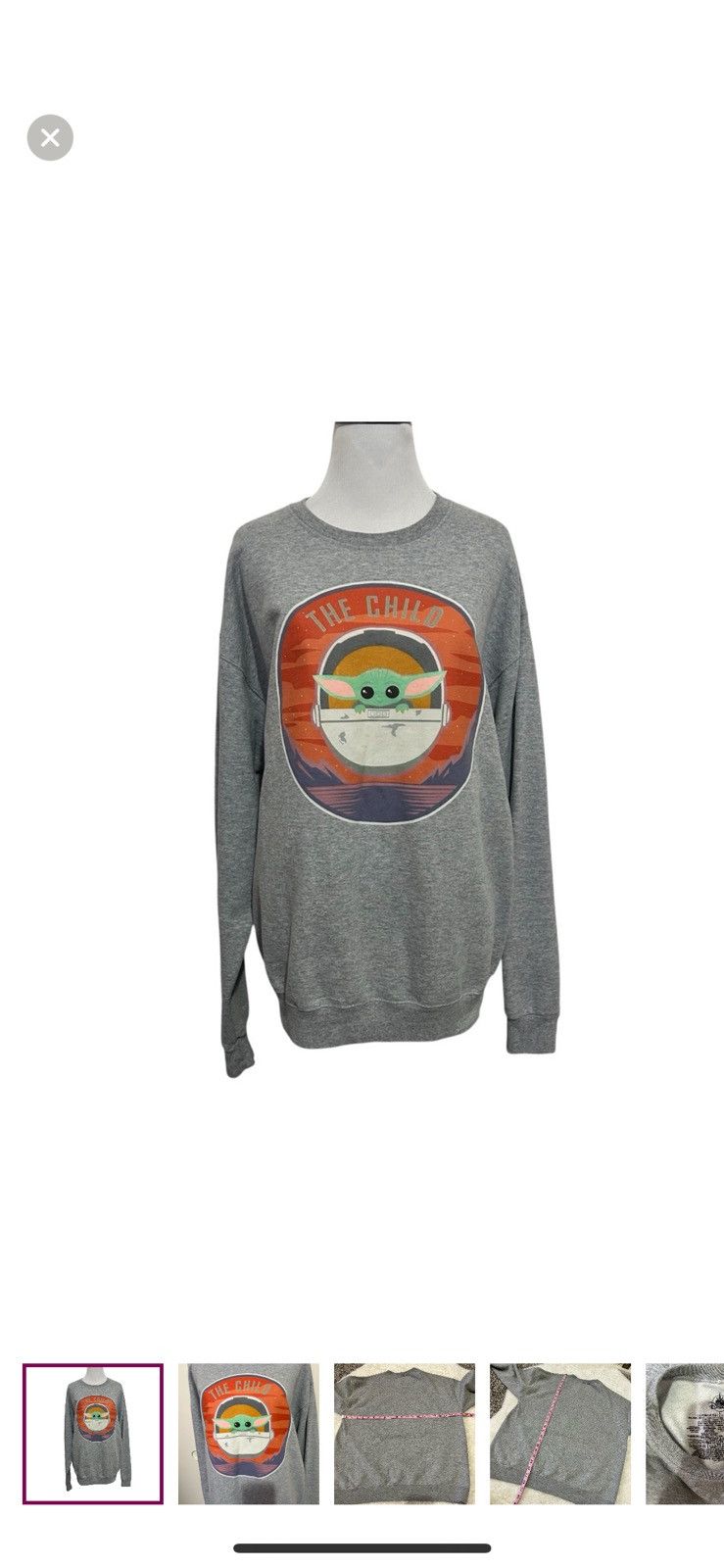 Disney Disney large Star Wars mandalorian crewneck sweatshirt Size US L / EU 52-54 / 3 - 1 Thumbnail