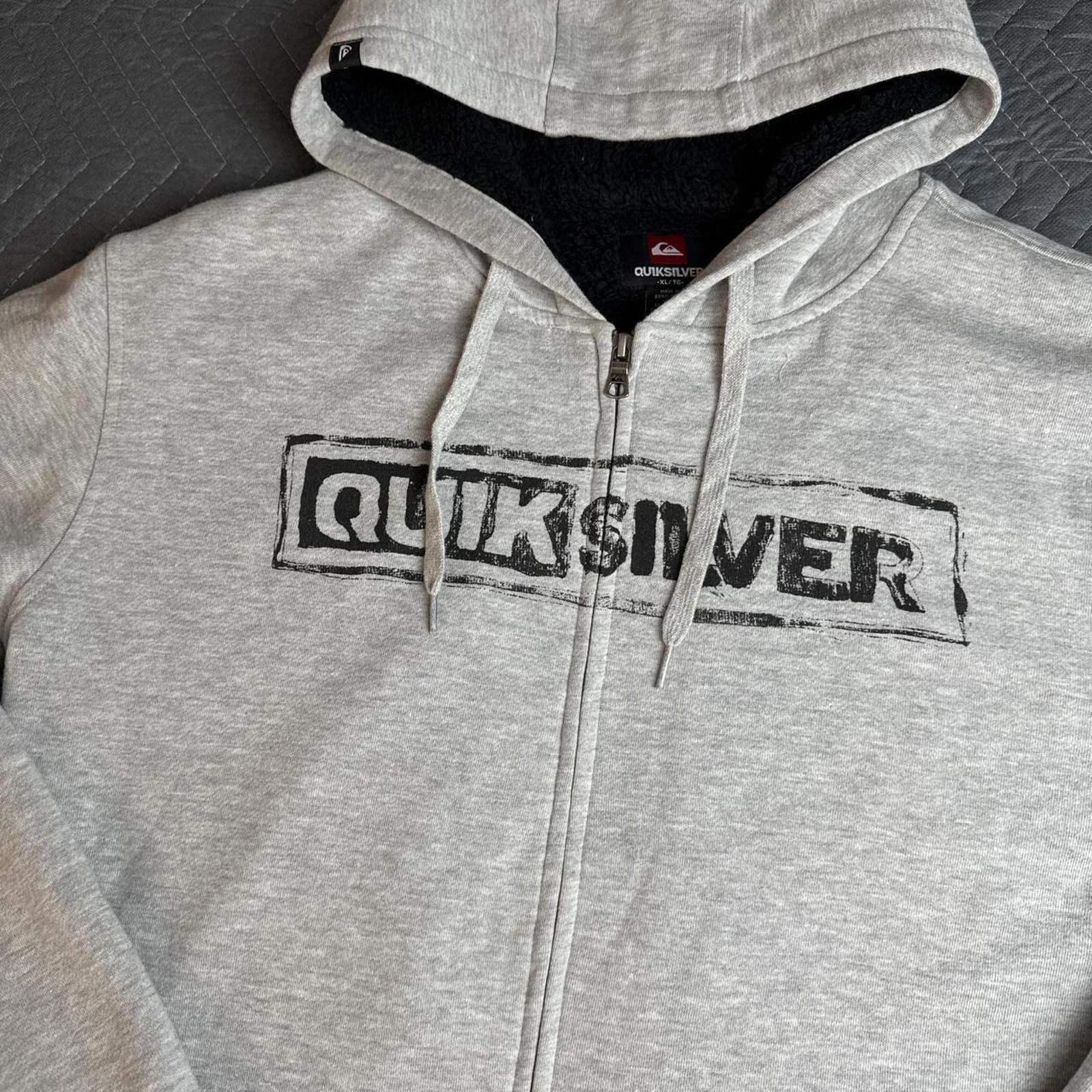 Y2K Quiksilver Zip Hoodie mens extra large