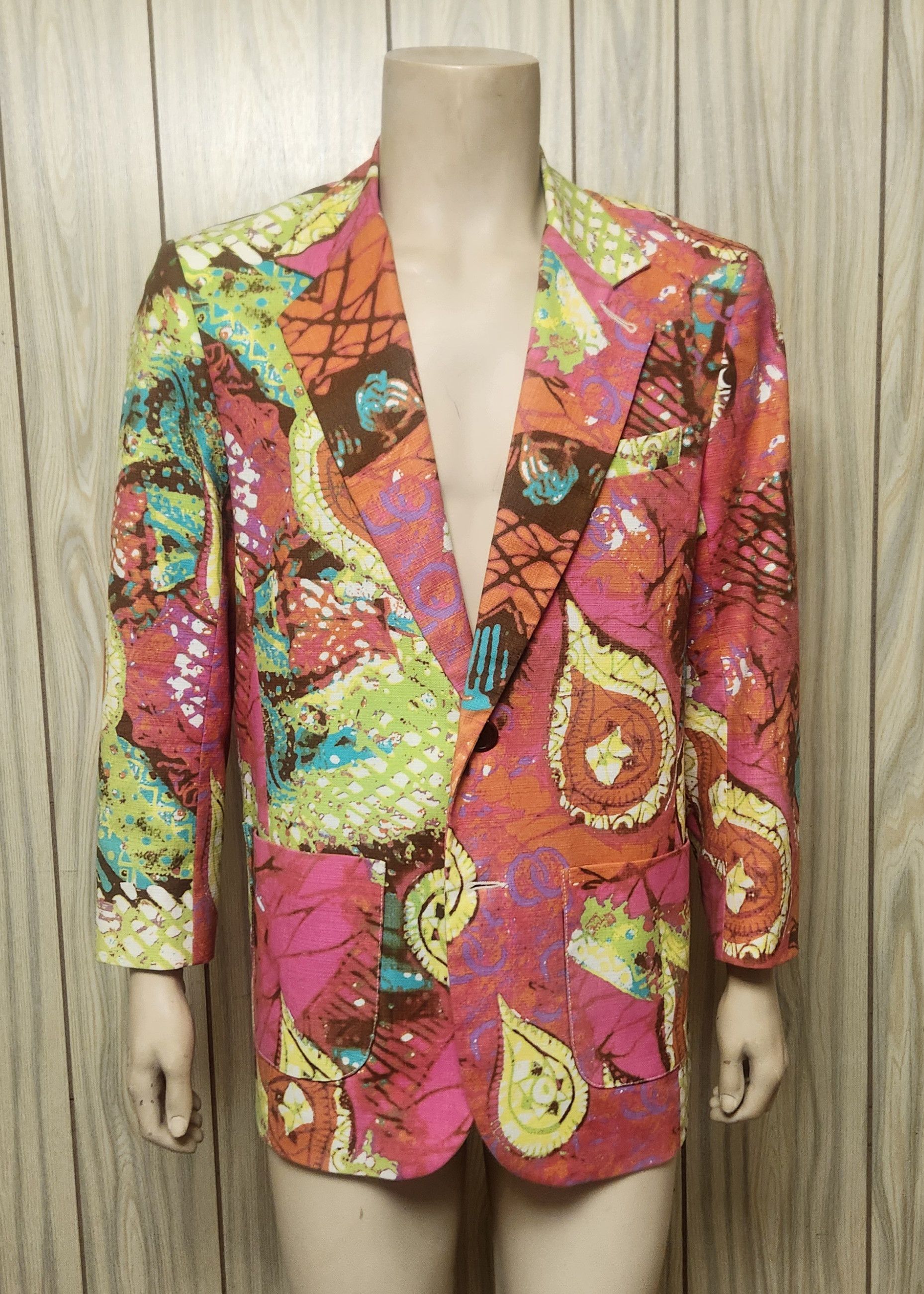 Other Trina Turk men's coat 40R vintage 1990s wild Size 40R - 1 Thumbnail