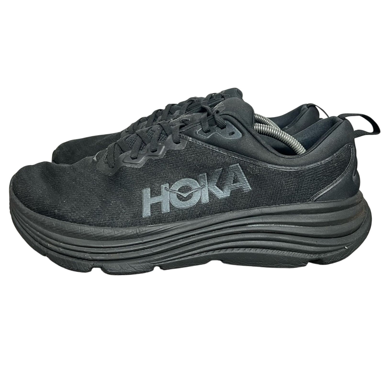 Hoka One One Mens Gaviota 5 Running Shoes Sneakers Size 13 D in Black