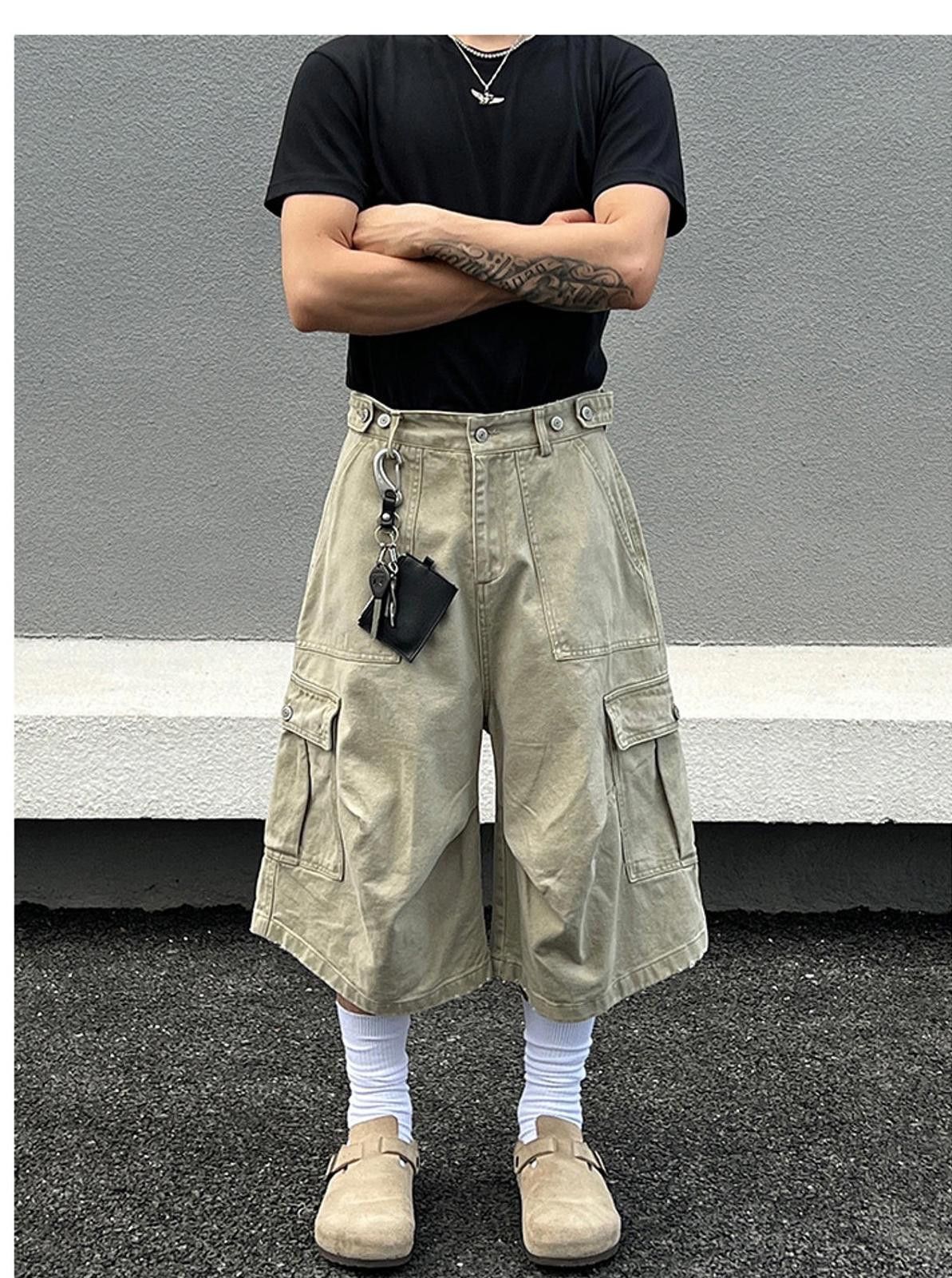 Vintage Stylish Cargo Shorts - Streetwear Size US 32 / EU 48 - 2 Thumbnail