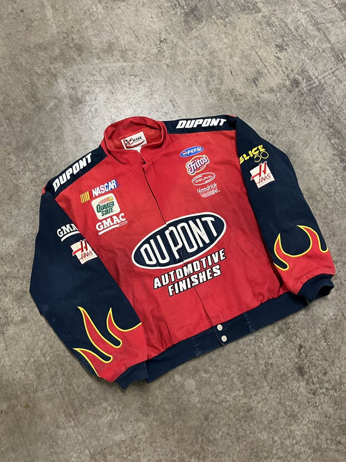 NASCAR × Vintage NASCAR vintage flame jacket streetwear hype rare Size US XL / EU 56 / 4 - 4 Thumbnail