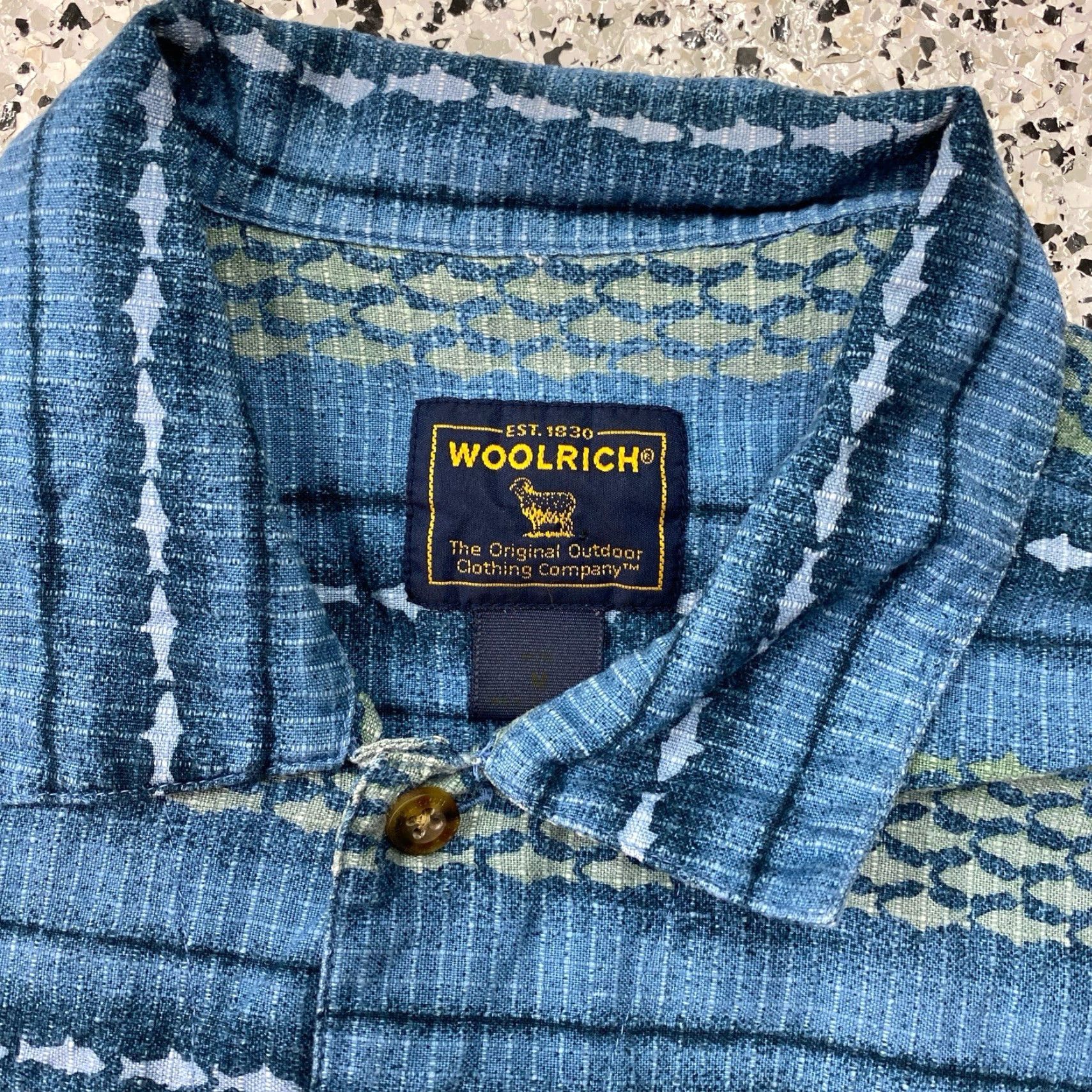 Vintage VINTAGE Woolrich Button Up Shirt Mens Medium Green Short Sleeve 90s Plaid Canvas Cotton Button-Up Collar Spread Outdoor Halloween? Size US M / EU 48-50 / 2 - 2 Thumbnail