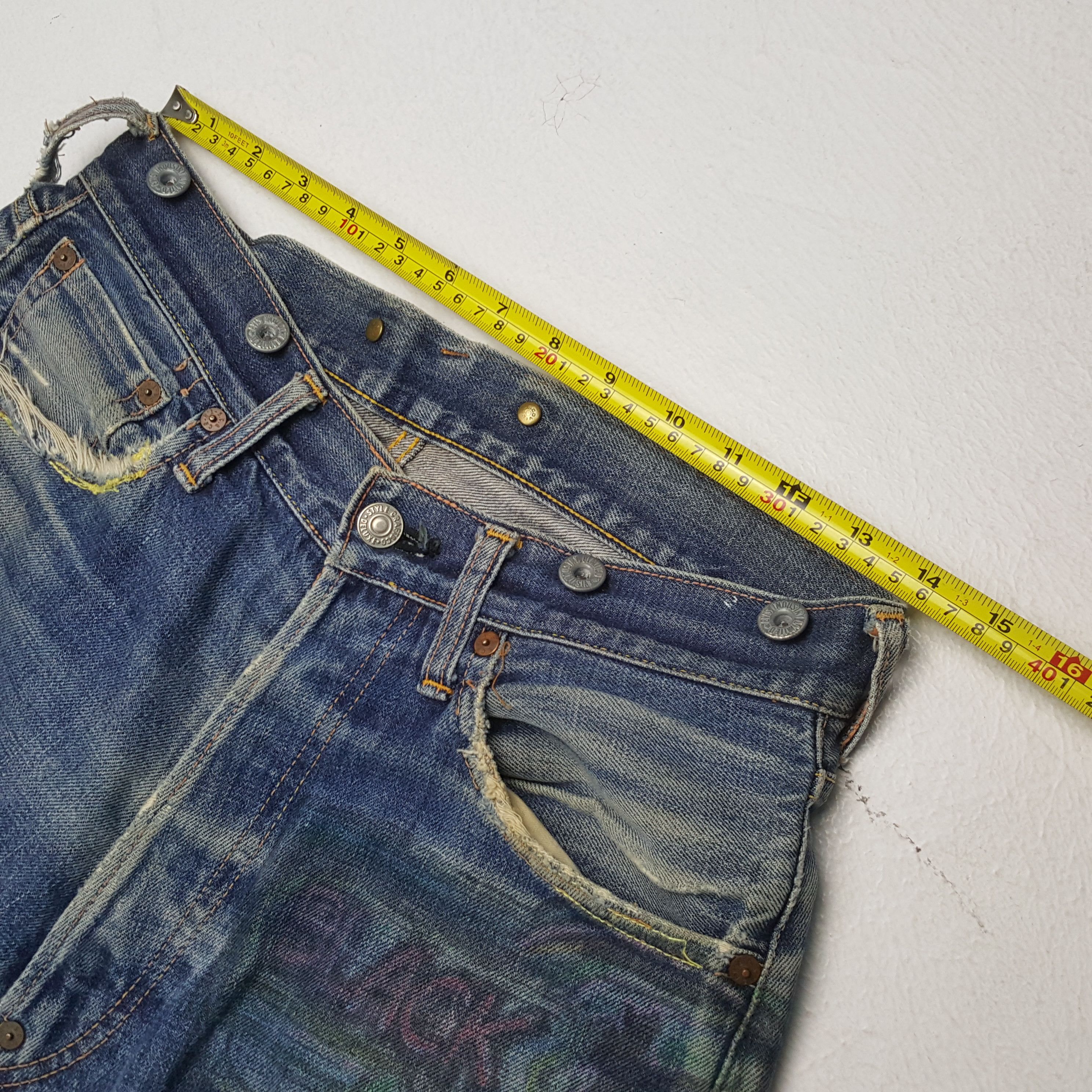 Japanese Brand × Vintage EVIS Japanese Brand Streetwear Custom Daicock Jeans Size US 28 / EU 44 - 7 Thumbnail