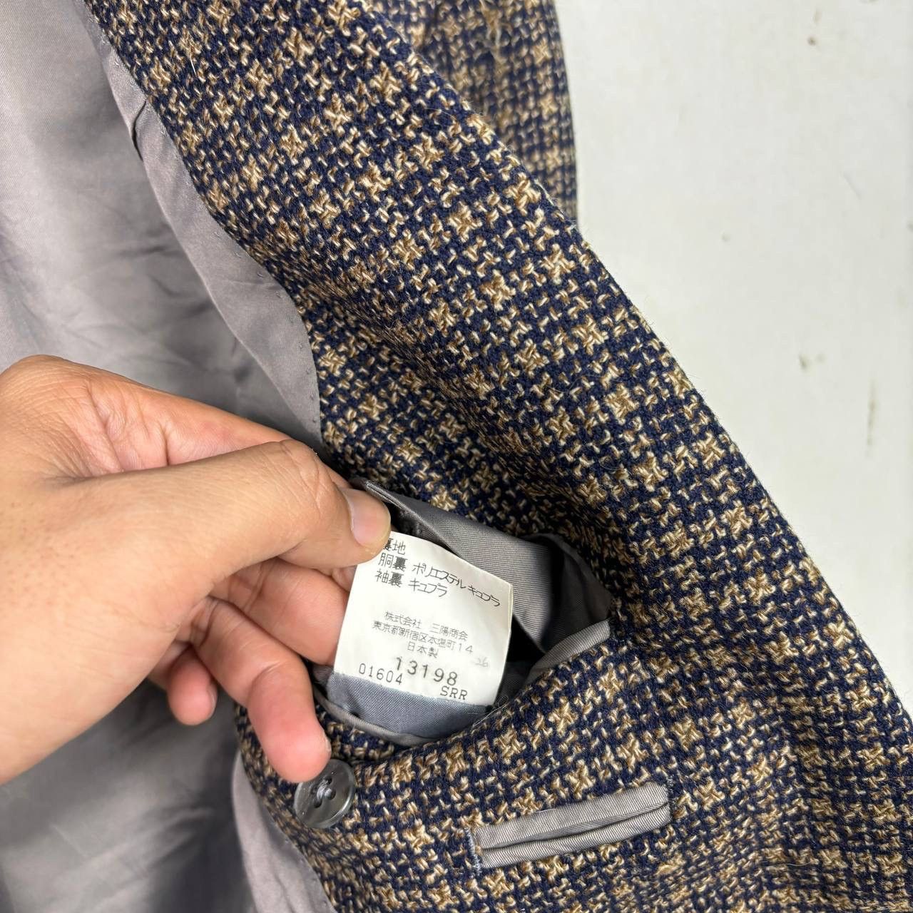 Burberry VTG Burberrys Prestige Wool Mink Blazer Jacket Brown Size 40R - 9 Thumbnail