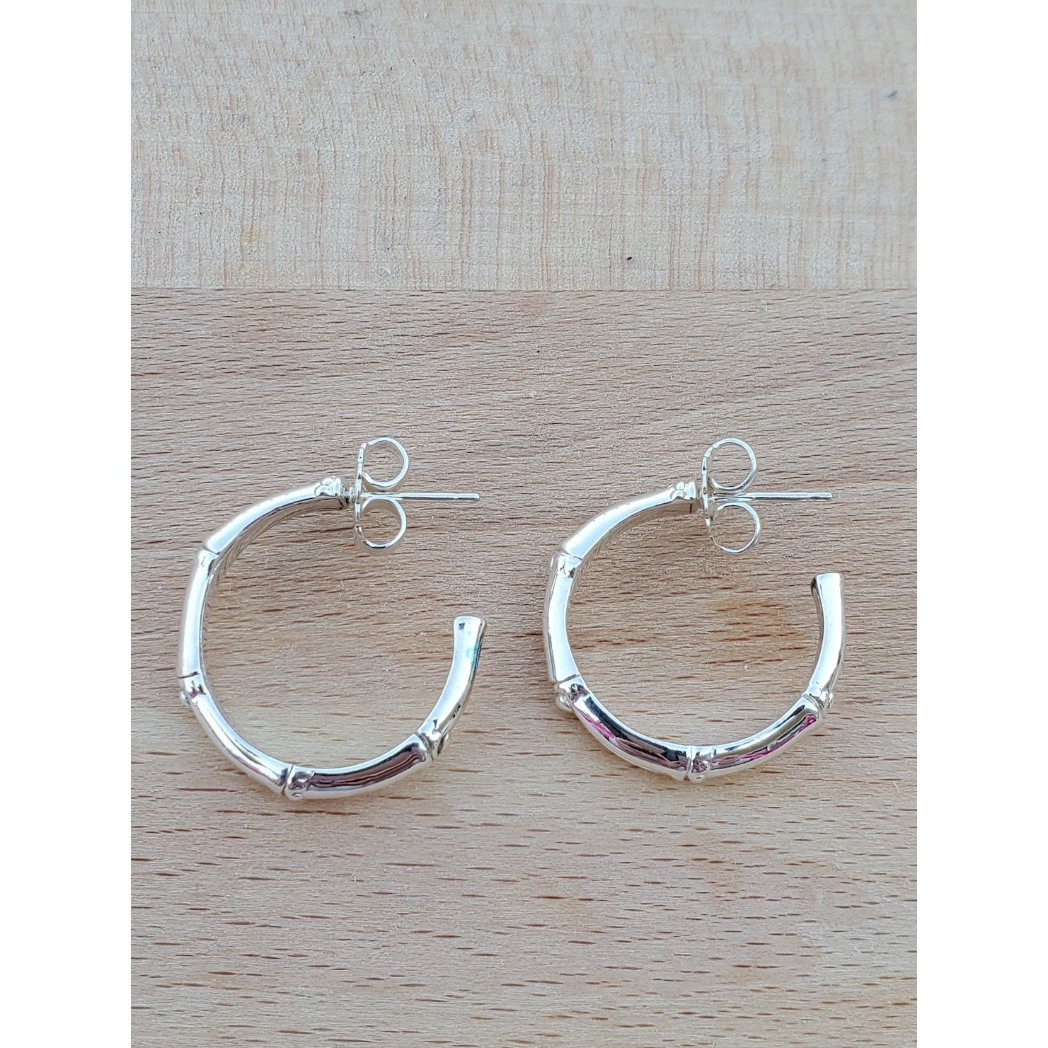 Jewelry John Hardy Bamboo Sterling Silver 925 Hoop Earrings Size ONE SIZE - 2 Thumbnail
