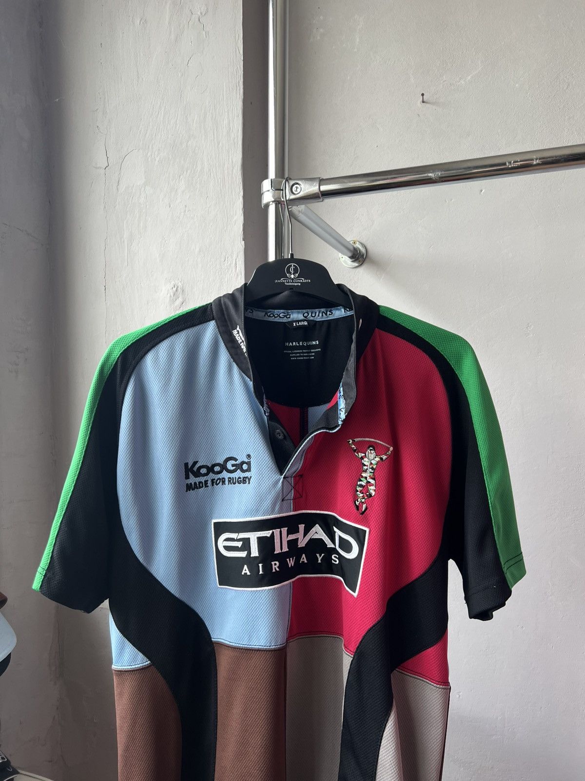 Canterbury of New Zealand 2008/09 HARLEQUINS HOME RUGBY SHIRT JERSEY KOOGA SIZE XL MEN Size US XL / EU 56 / 4 - 3 Thumbnail