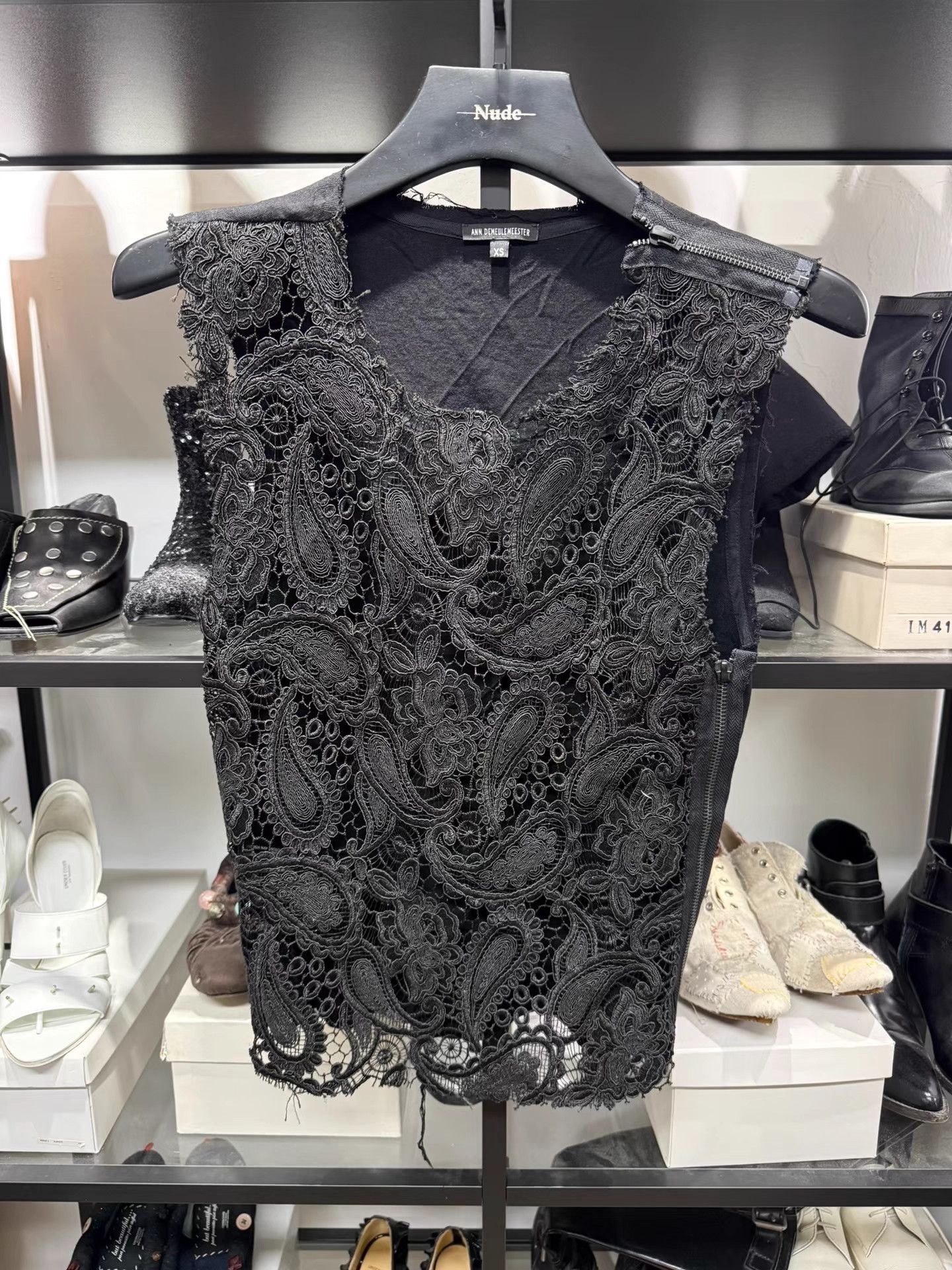 Ann Demeulemeester Ann demeulemeester Lace Vest K20 Size XS / US 0-2 / IT 36-38 - 1 Thumbnail