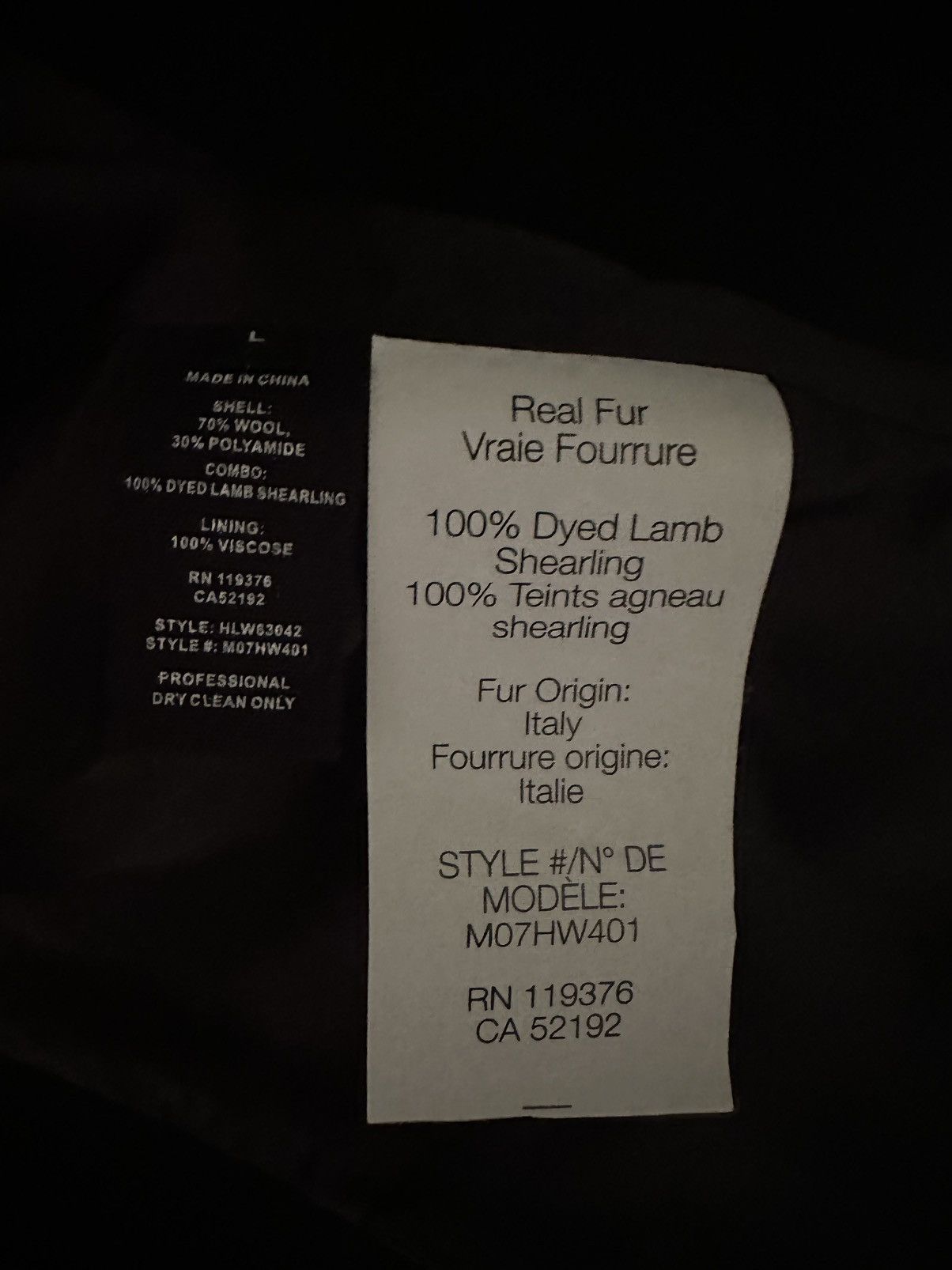 Helmut Lang Fur Shearling Collar Coat NWT Size L / US 10 / IT 46 - 6 Thumbnail