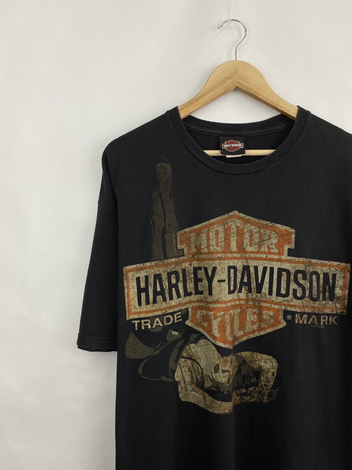 Harley Davidson 🇺🇸 Vintage Harley Davidson Sexy Girl T-Shirt Rare Retro Hype Size US XL / EU 56 / 4 - 2 Thumbnail