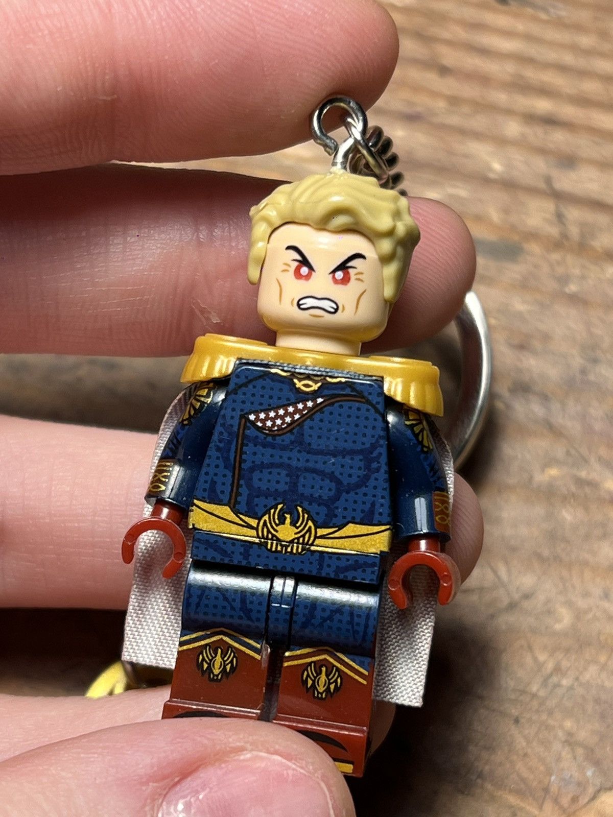 Anime Homelander the boys minifigure keychain keyring Size ONE SIZE - 6 Thumbnail