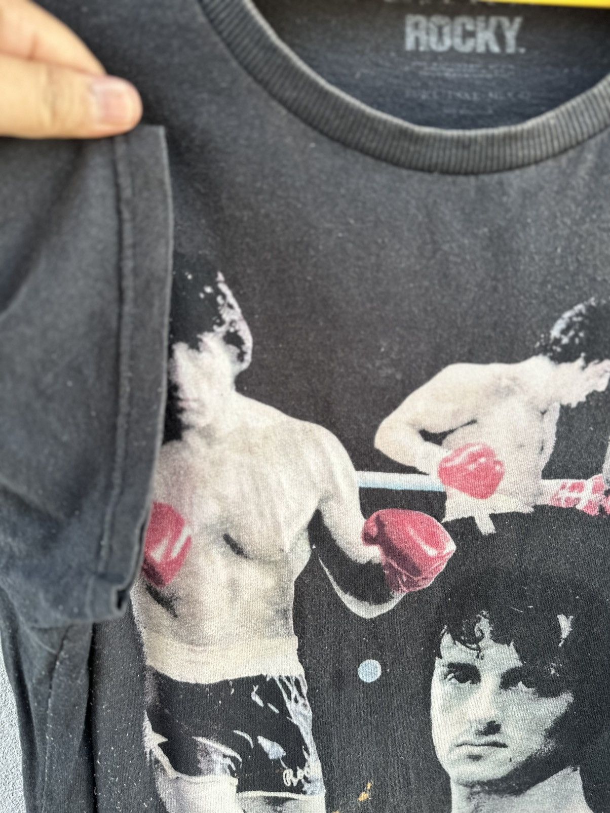 Rap Tees Thrashed Rocky Balboa Film Zara Faded Tee Size US L / EU 52-54 / 3 - 7 Thumbnail