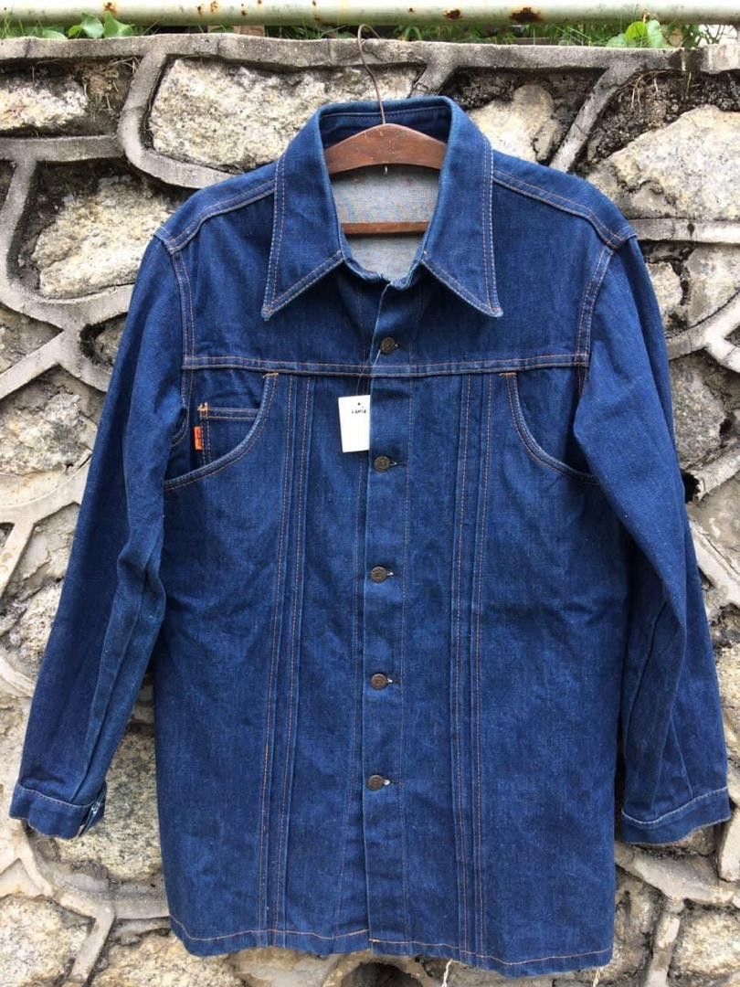 image of Best Offervtg 70's Levis Denim Safari Jacket in Blue, Men's (Size XL)