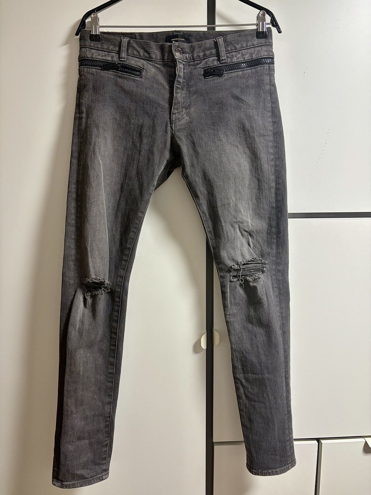 Undercover No Tarrif SS14 Psychocandy Distressed Zipper Denim Size 3 Size US 31 - 2 Thumbnail