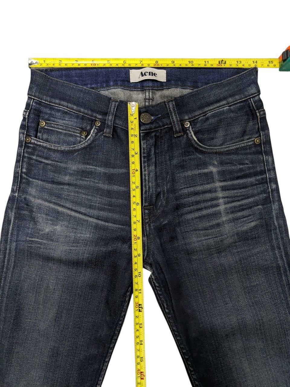 Acne Studios DARK WASH RAW FRAYED HEMLINES ACNE STUDIOS DISTRESSED JEANS Size US 28 / EU 44 - 9 Thumbnail