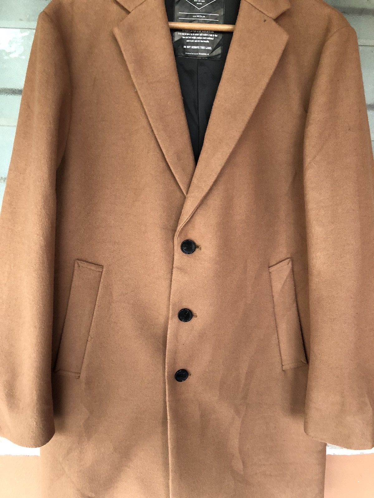 If Six Was Nine × Japanese Brand × Le Grande Bleu (L.G.B.) Vintage Raku Motion Wooly Knit Trench Coat Jacket Size US M / EU 48-50 / 2 - 5 Thumbnail