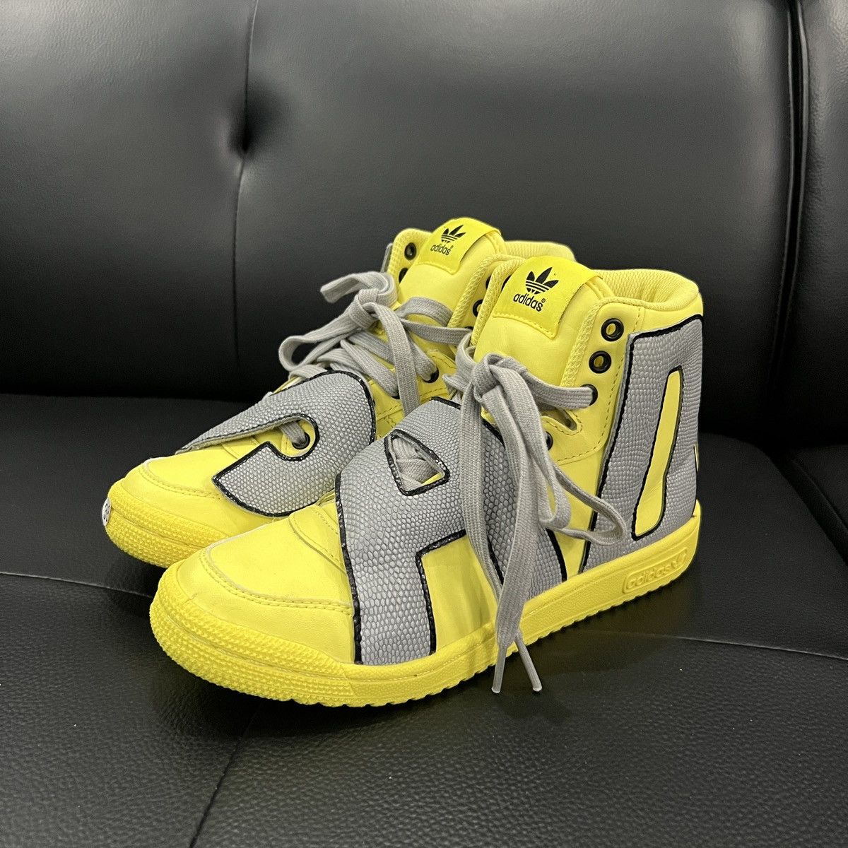 Jeremy Scott Adidas by Jeremy Scott 3M Reflective Logo Strap Sneakers Size US 6 / IT 36 - 1 Thumbnail