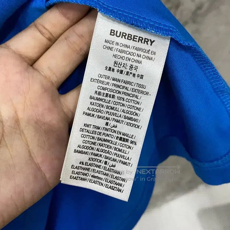 Burberry Burberry Summer Blue Cotton Short Sleeve T. Size US XXS / EU 40 - 6 Thumbnail