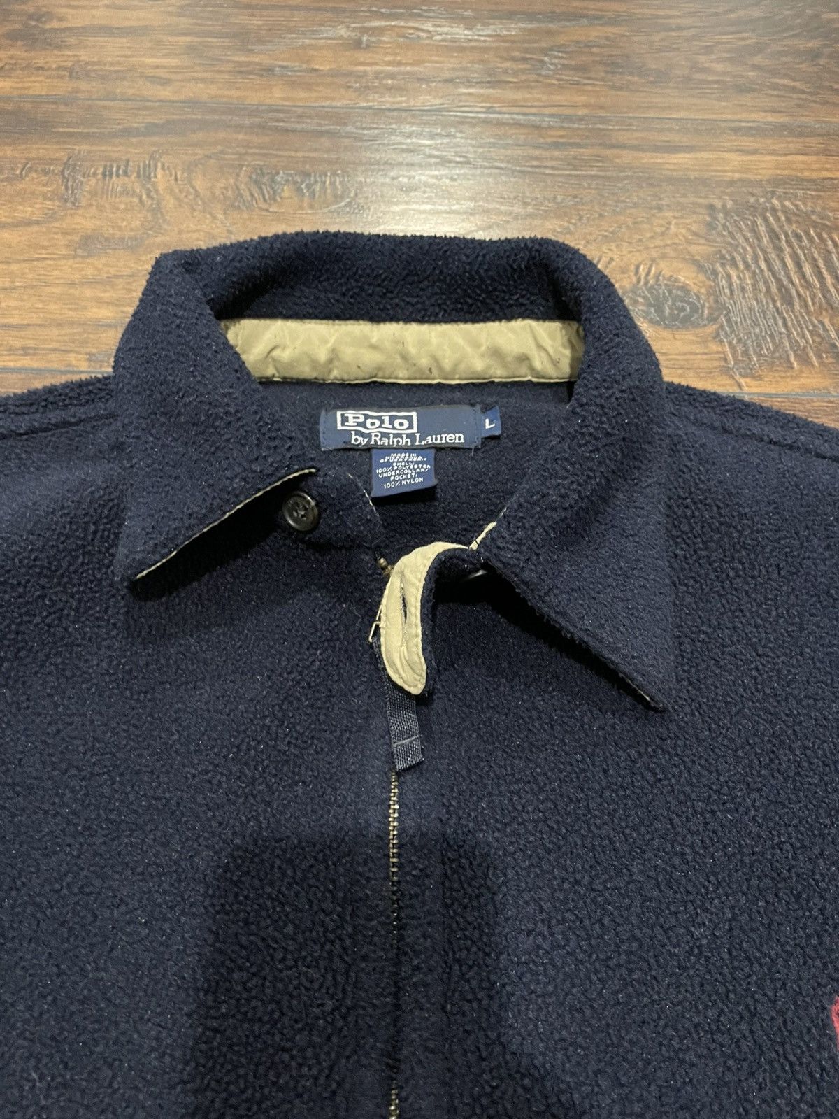 Polo Ralph Lauren Vintage 90s Polo Ralph Lauren x Polartec Blue Fleece Jacket Size US L / EU 52-54 / 3 - 3 Thumbnail