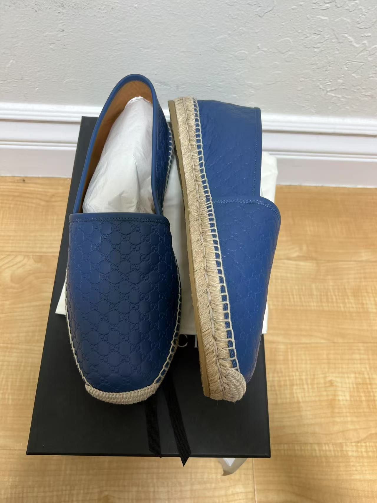 Gucci GUCCI Microguccissima Pattern Leather Espadrilles Size US 12 / EU 45 - 5 Thumbnail