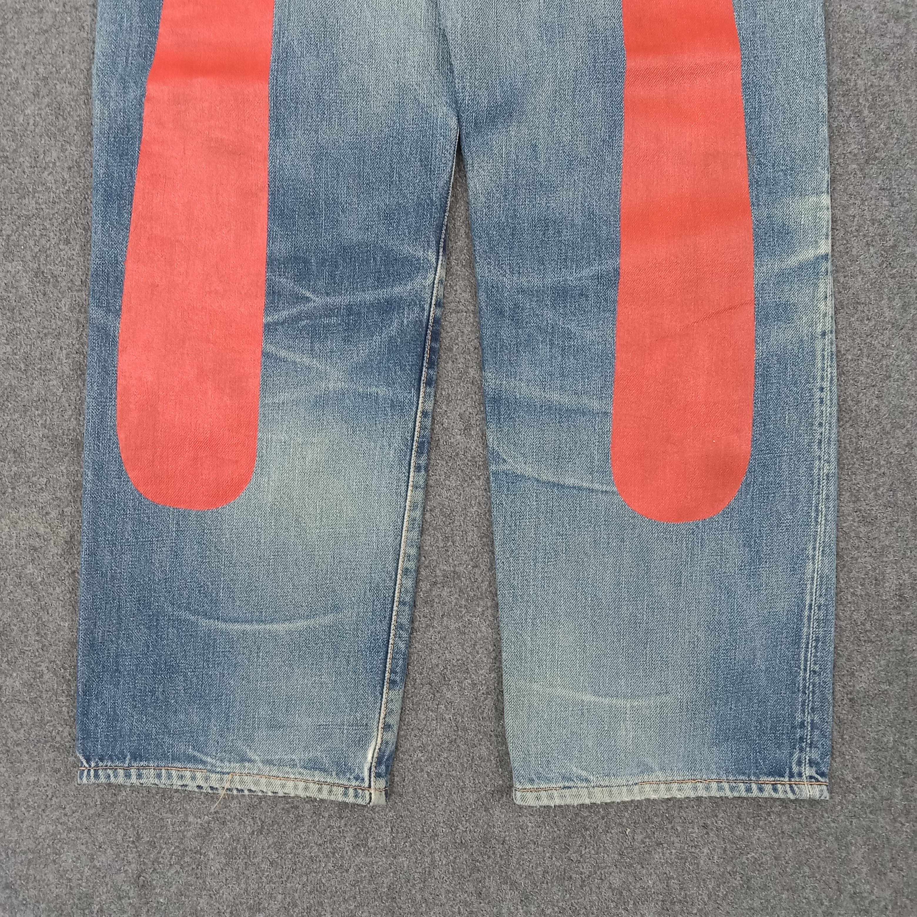 Japanese Brand × Vintage Japanese Brand Evisu Selvedge Daicock Custom Art Jeans Size US 27 - 5 Thumbnail