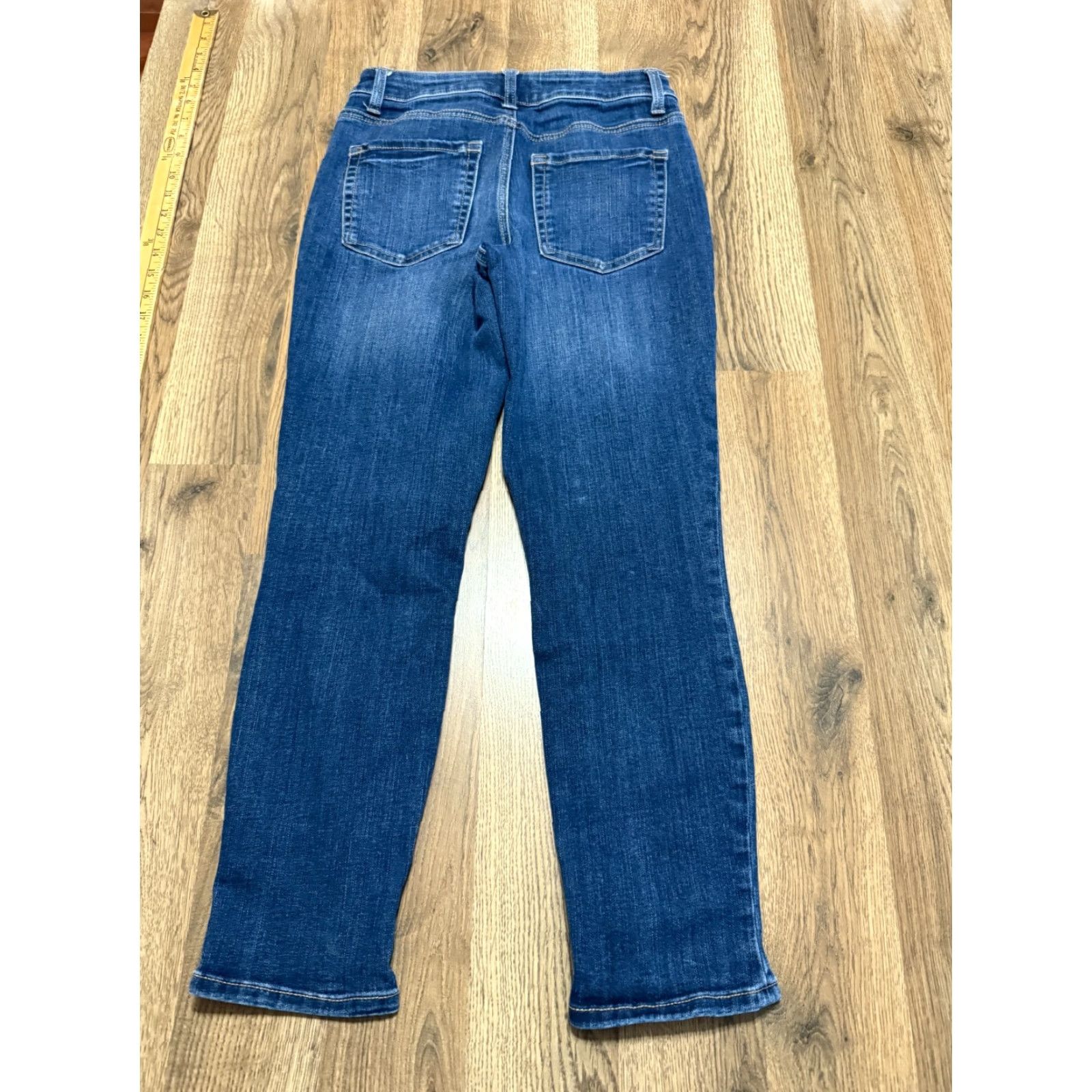 Vintage Maurices Jeans Women Skinny High Rise Denim Blue Medium Wash 4 Regular 5-Pocket Design-N/A? Size 27" / US 4 / IT 40 - 2 Thumbnail