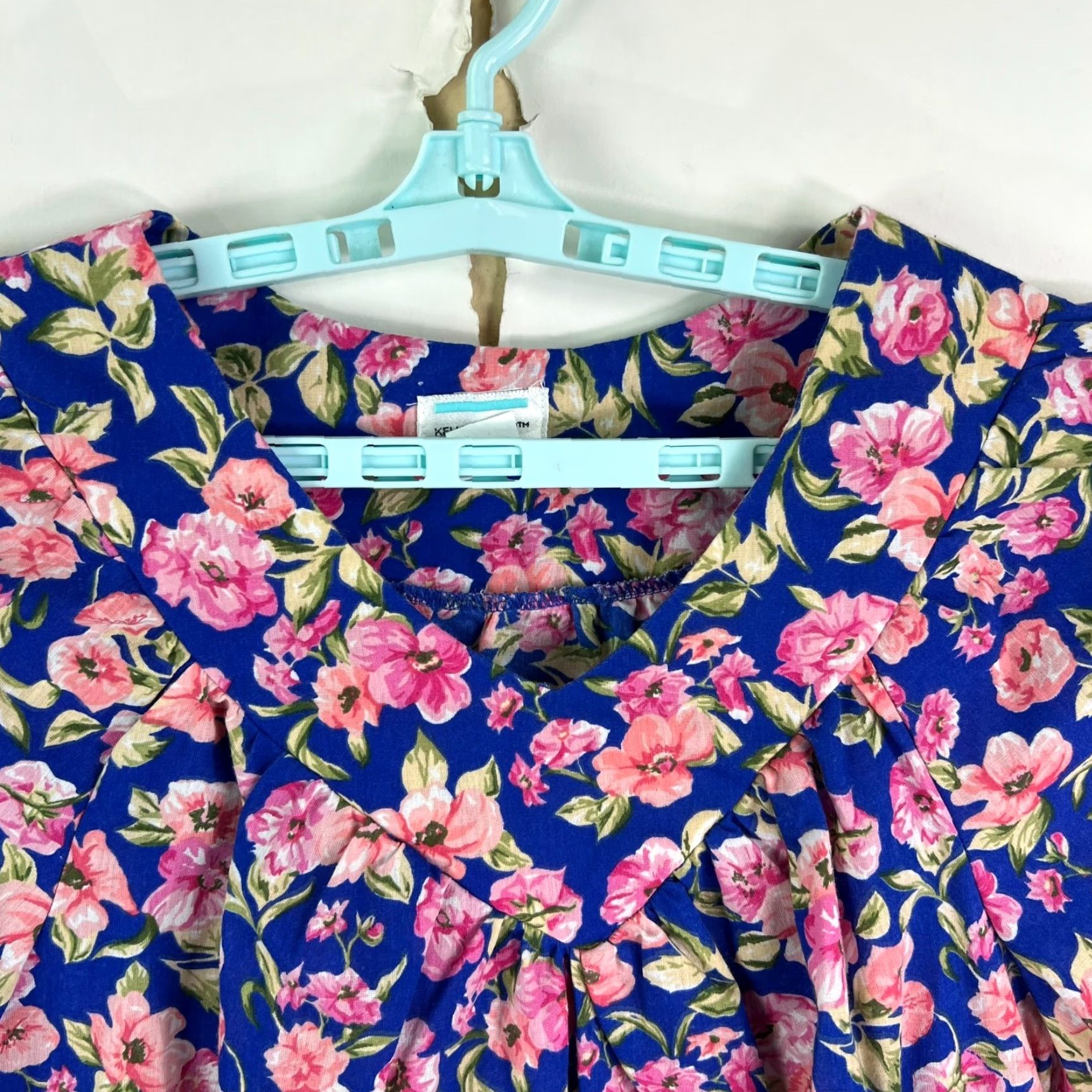 Vintage VINTAGE Kelly Reed Floral Pocketed House Dress Womens Size M Pink Cotton Blend Size M / US 6-8 / IT 42-44 - 3 Thumbnail
