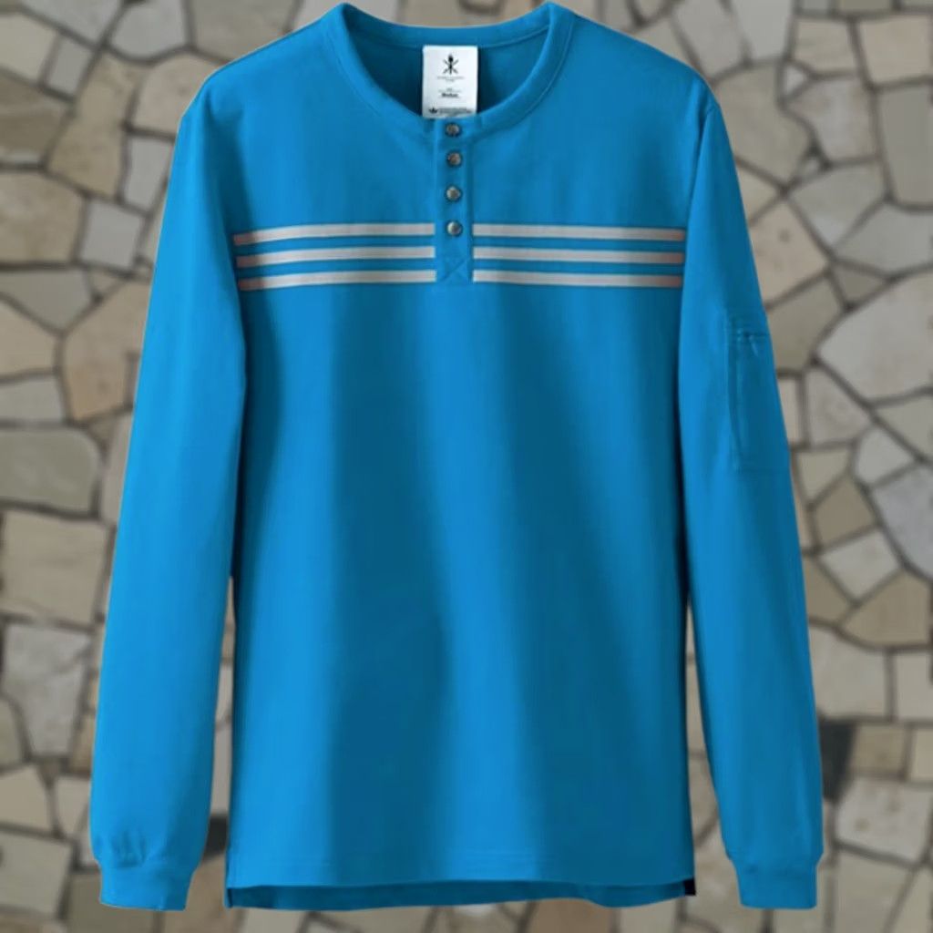 Adidas Adidas Opening Ceremony Henley Pullover Pool Blue S Mens Authentic 2012 Olympics Size US S / EU 44-46 / 1 - 1 Thumbnail