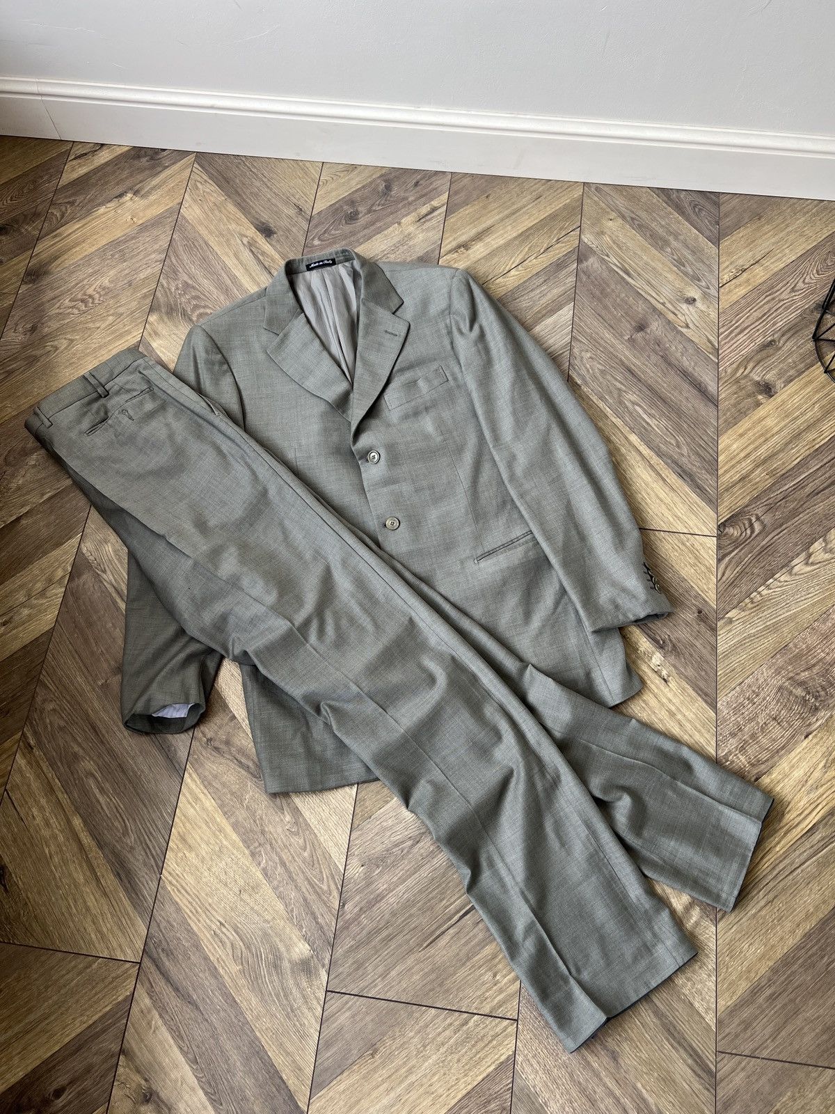 Pal Zileri Vintage Pal Zileri Classic Two Piece Gray Suit Size 54R - 6 Thumbnail