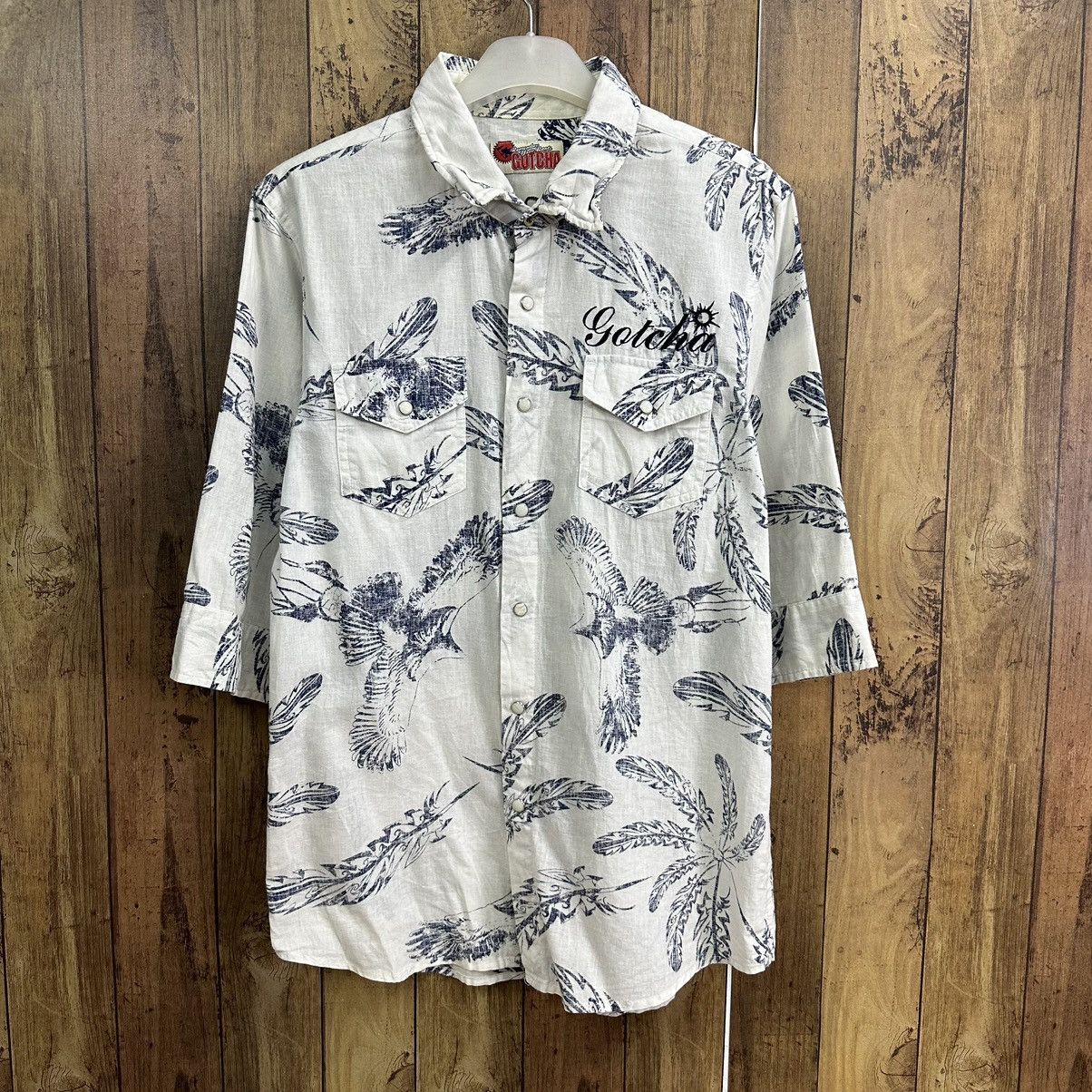Gotcha Gotcha Surf Full Print 3Q button Shirt A799 Size US M / EU 48-50 / 2 - 1 Thumbnail